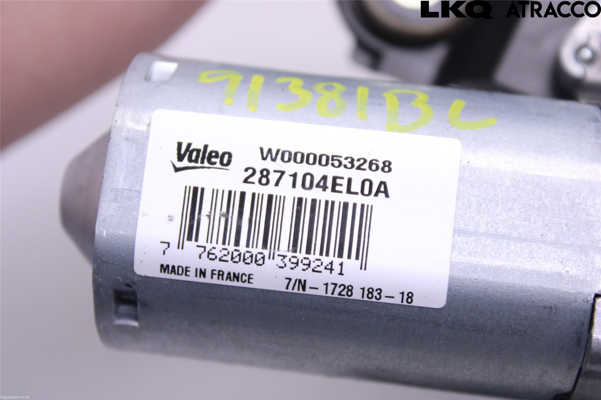 Nissan QASHQAI 17-21 Torkarmotor Baklucka