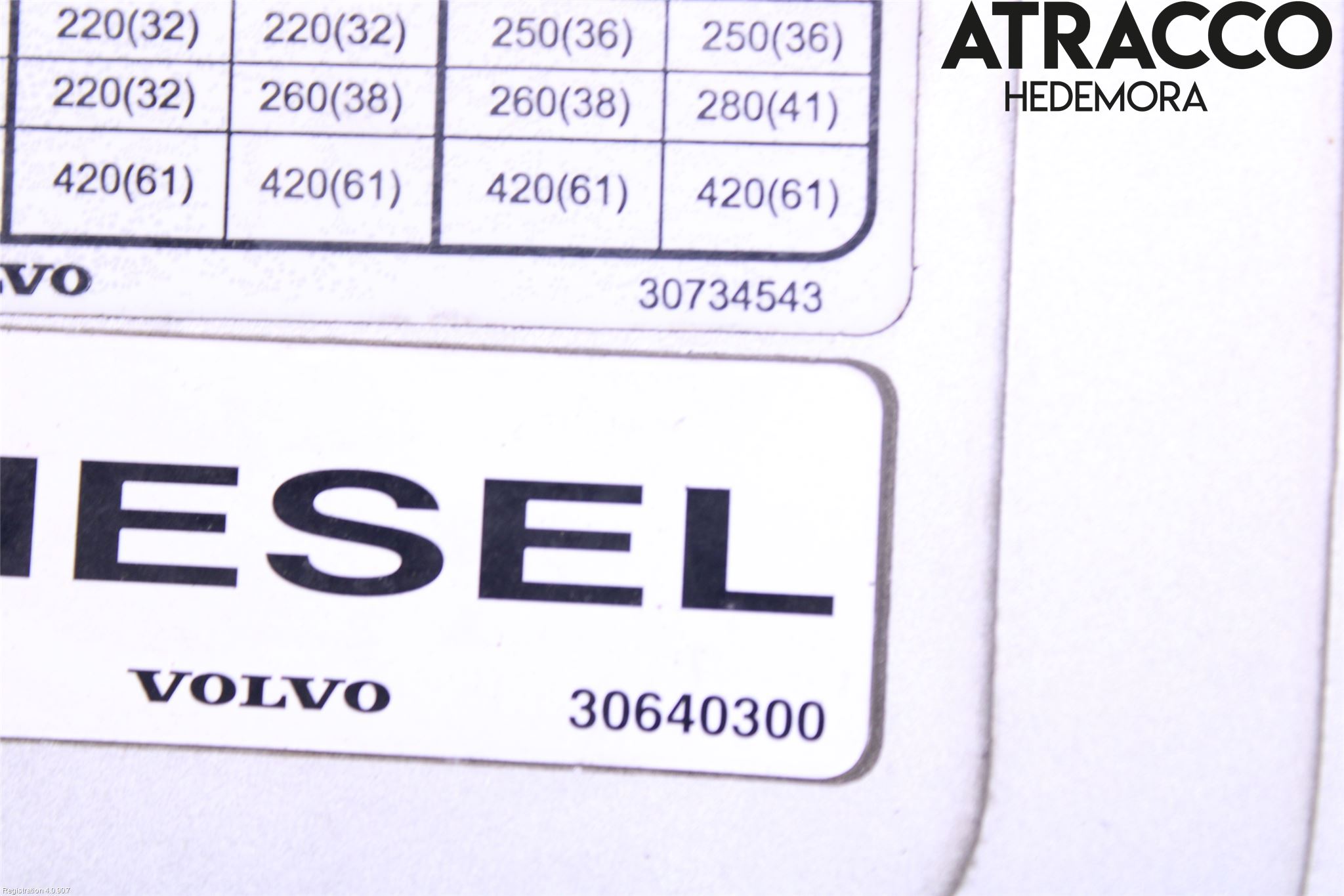 Volvo V50 04-07 Tanklucka