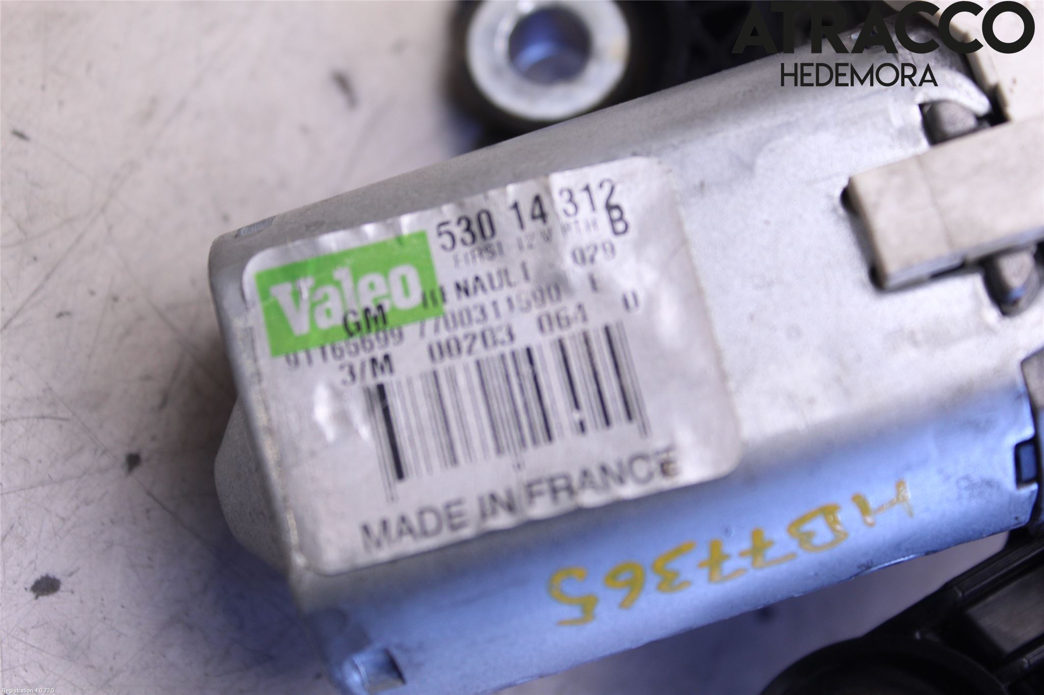 Nissan PRIMASTAR Torkarmotor Baklucka