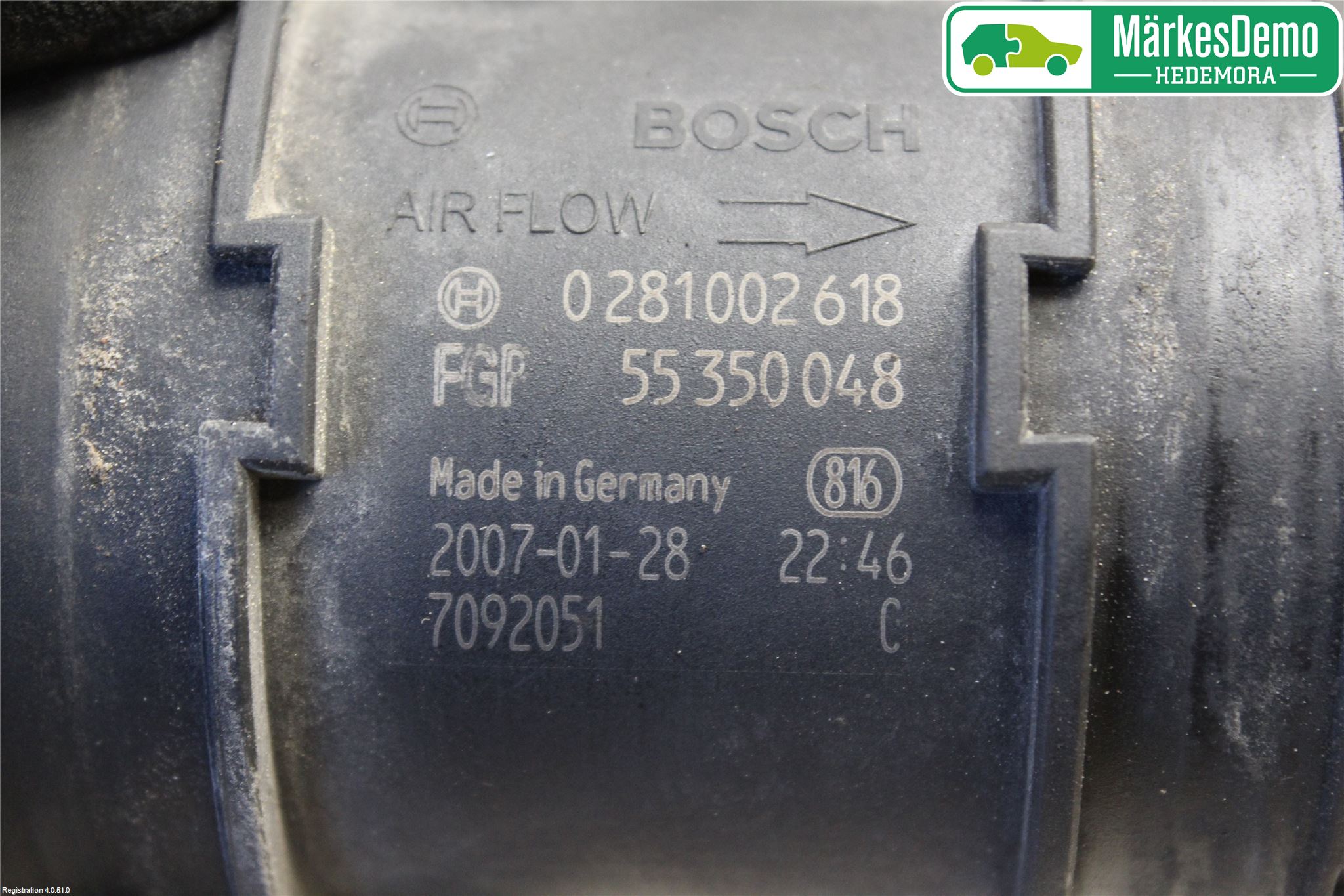 Alfa 159 Injluftmassamätare