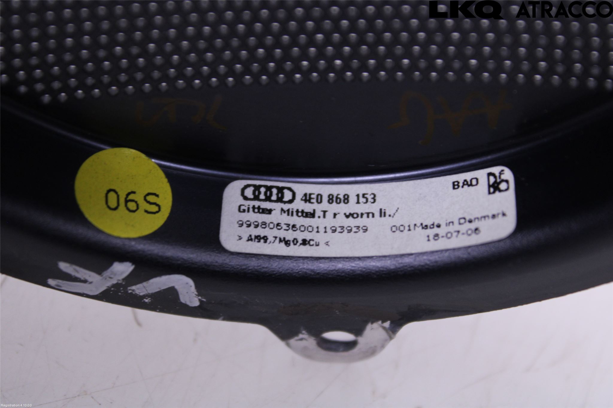 Audi A8/S8 4E  02-09 Högtalare Galler