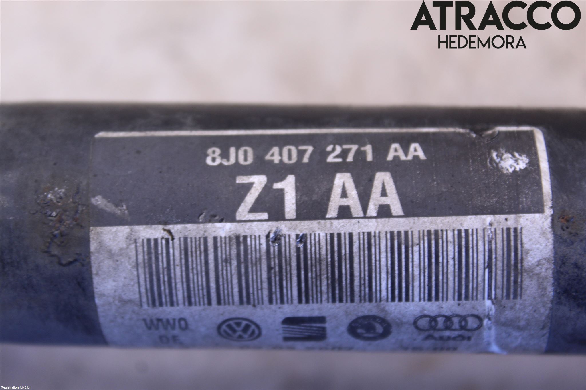 Audi TT/TTS 07-14 Drivaxel Fram Vänster