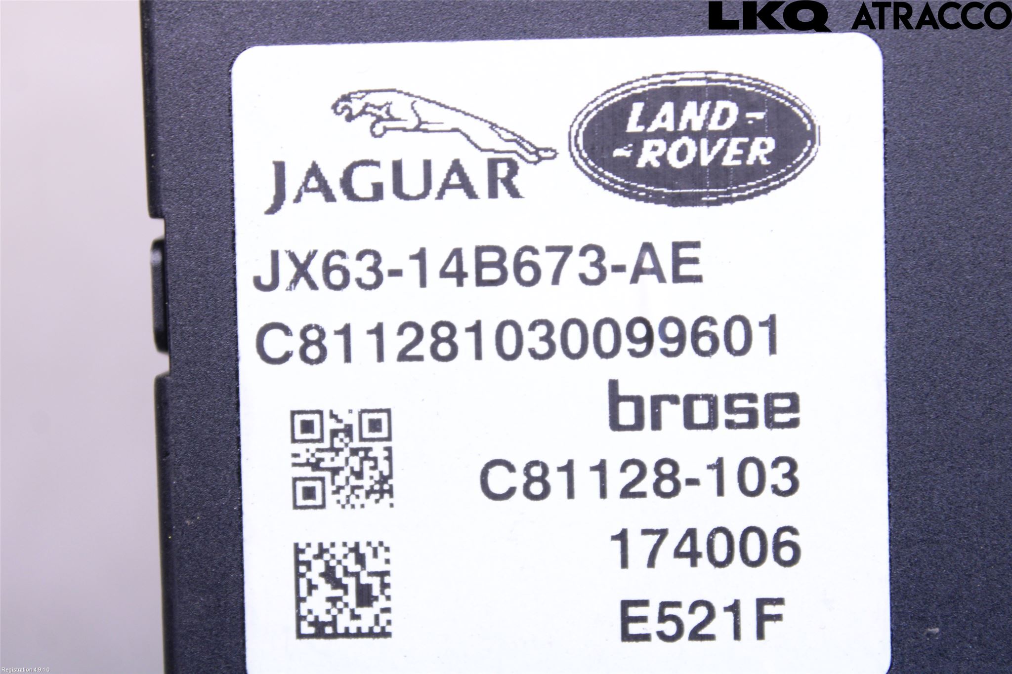 Jaguar XF (X260) 16-24 Styrenhet Baklucka