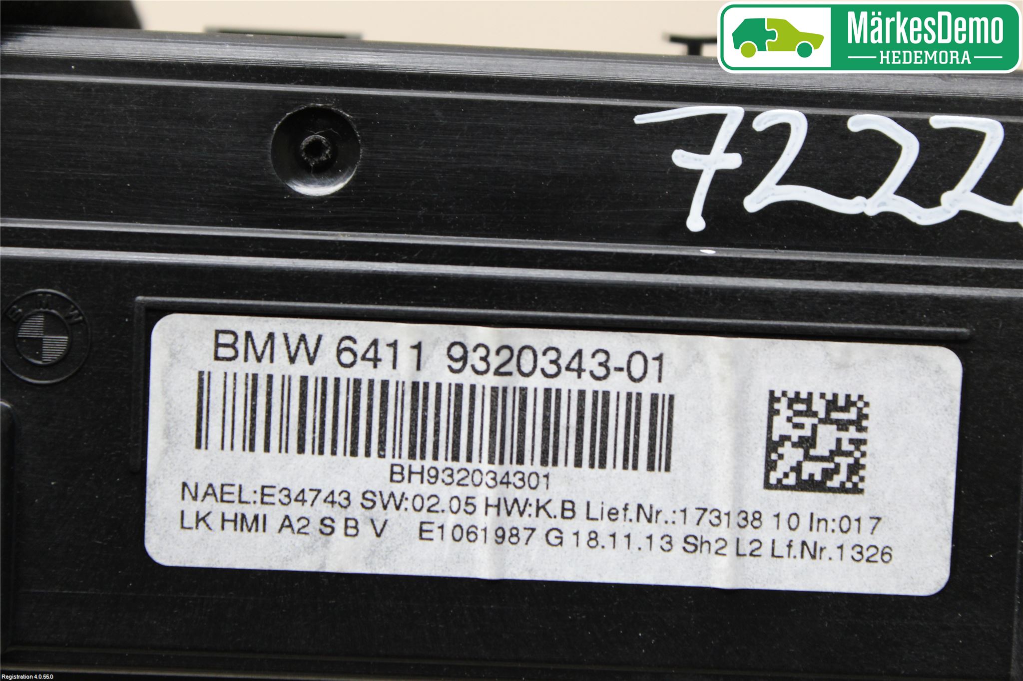 BMW 3 GT F34 13-19 Ac Styrenhet Ac Manöveren