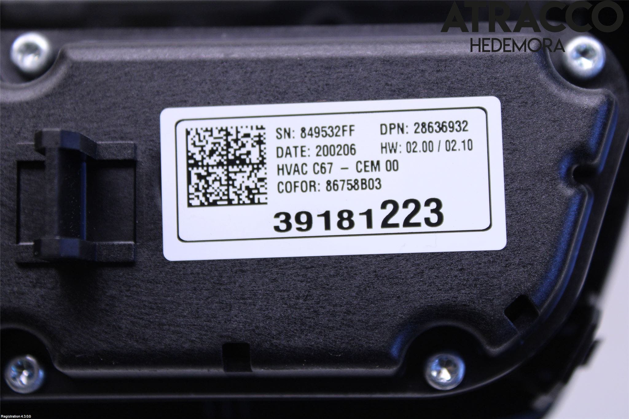 Opel CORSA F, CORSA-E 20- Ac Styrenhet Ac Manöveren