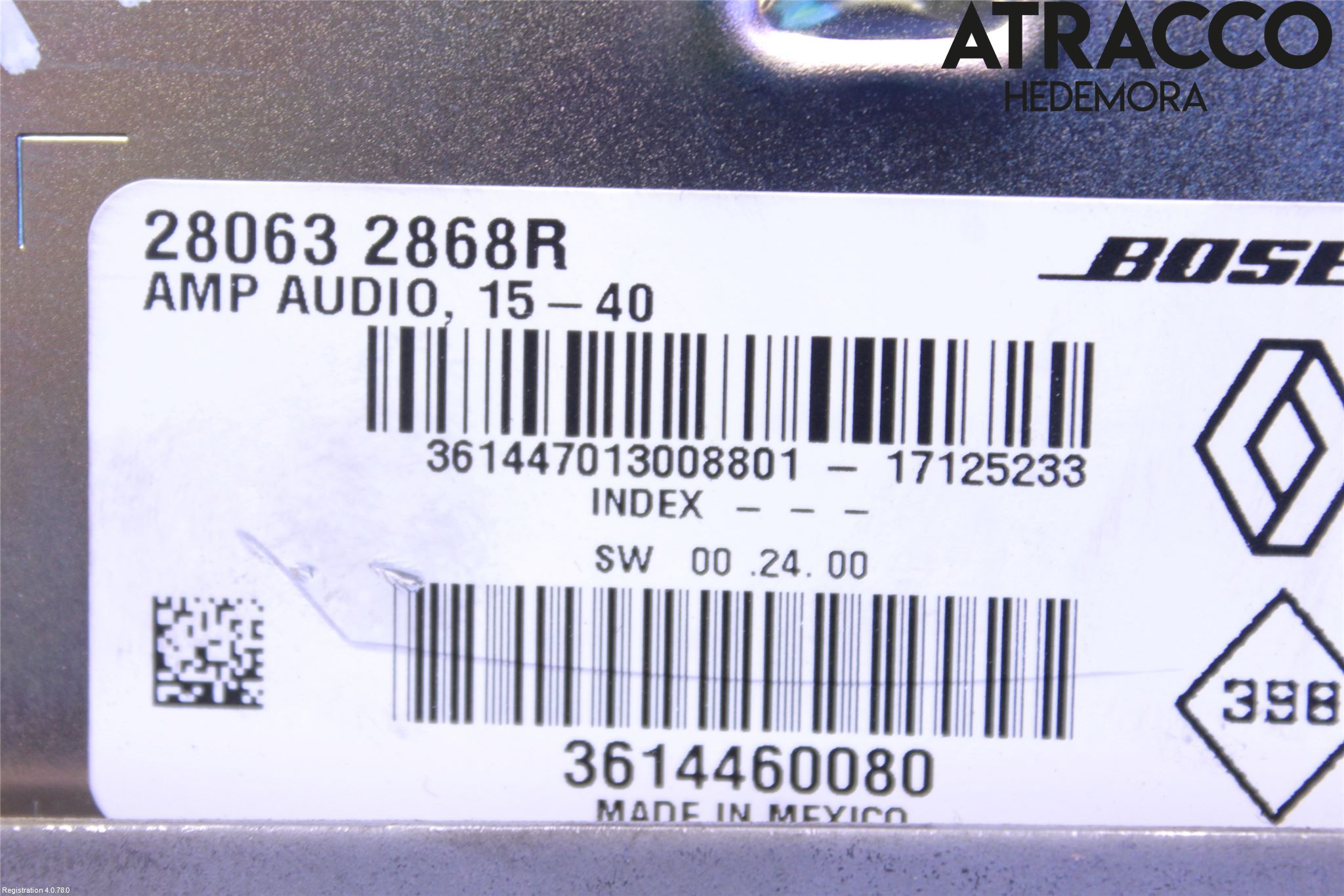 Renault ESPACE 15-23 Radio-Stereo Förstärkare