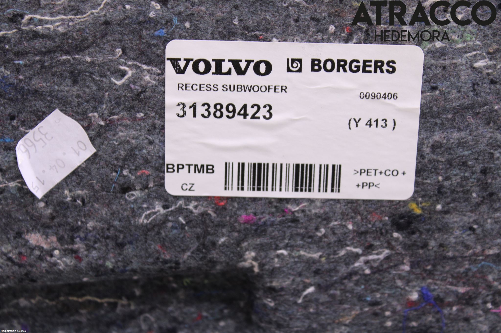Volvo XC60 14-17 Inrbagagerumklädsel-Golv