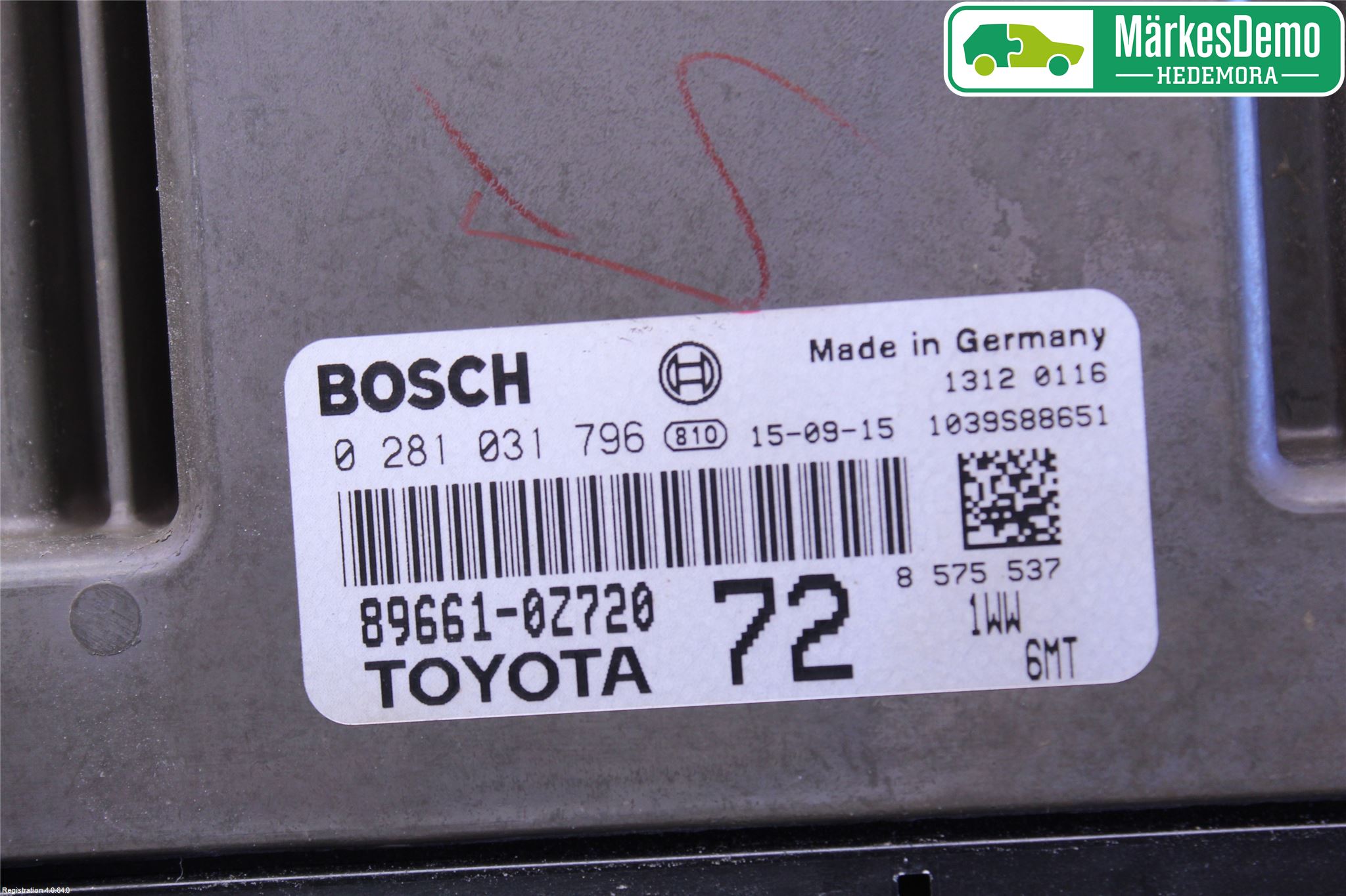 Toyota AURIS 13-19 Styrenhet Inspump Diesel