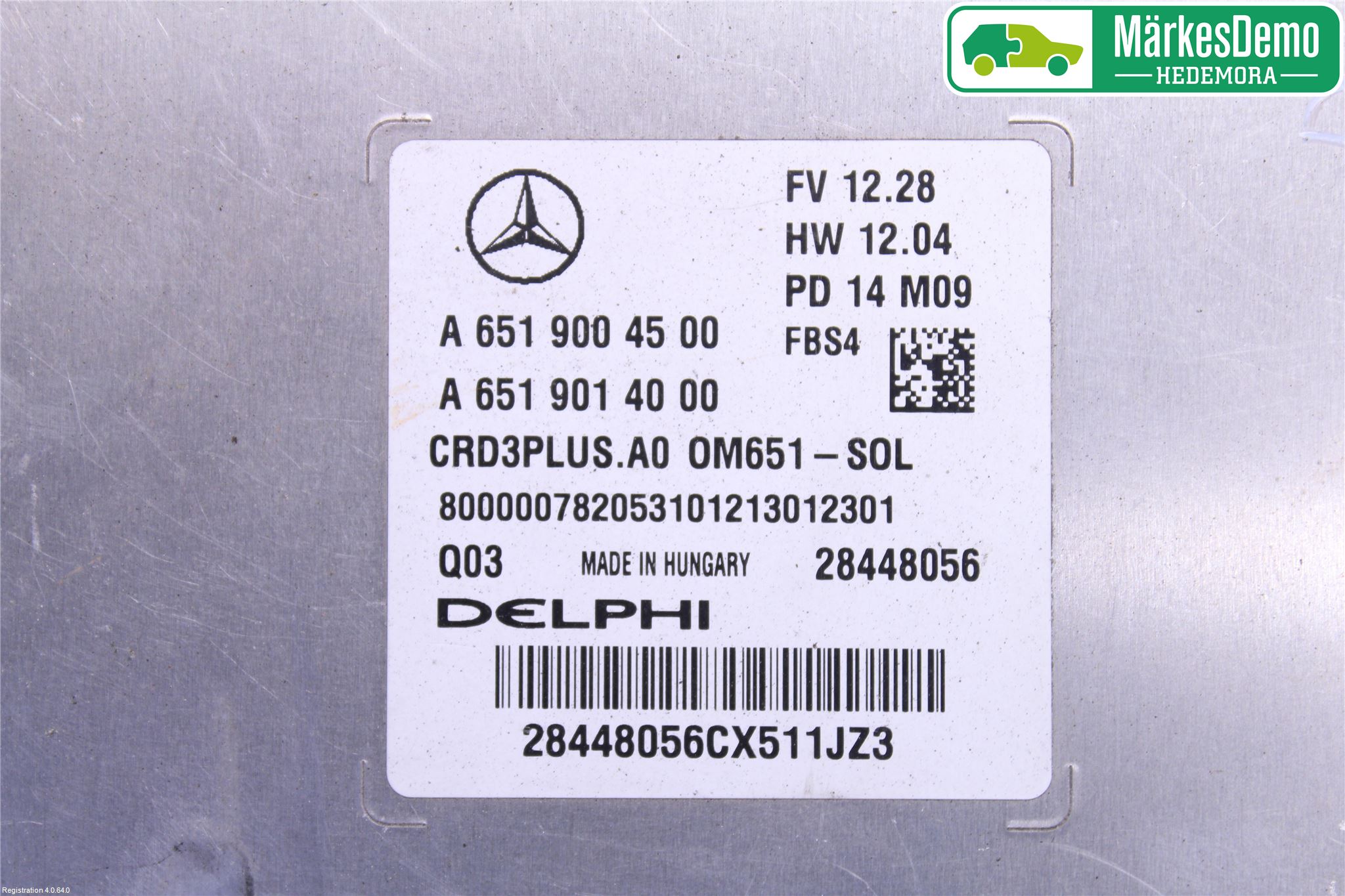Mercedes-Benz MB C-KLASS (W205) 14-21 Styrenhet Insprut Bensin