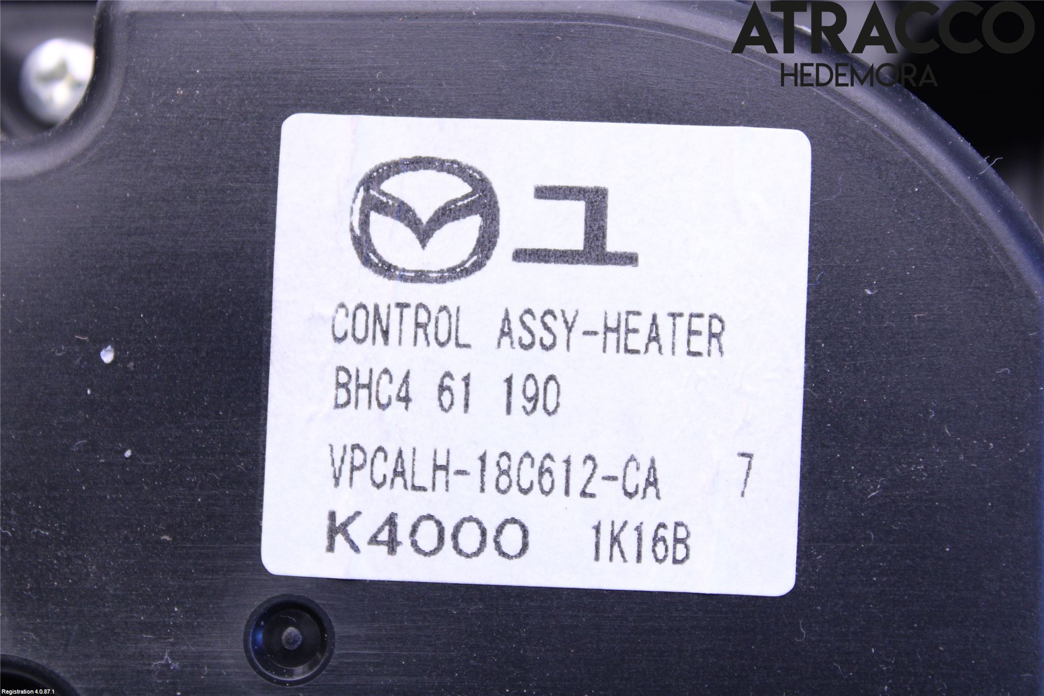 Mazda 3 II 09-13 Ac Styrenhet Ac Manöveren