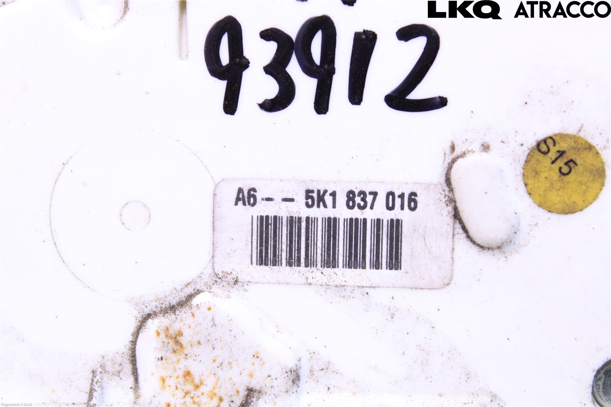 Volkswagen VW GOLF VI 09-13 Låskista-Dörrlås