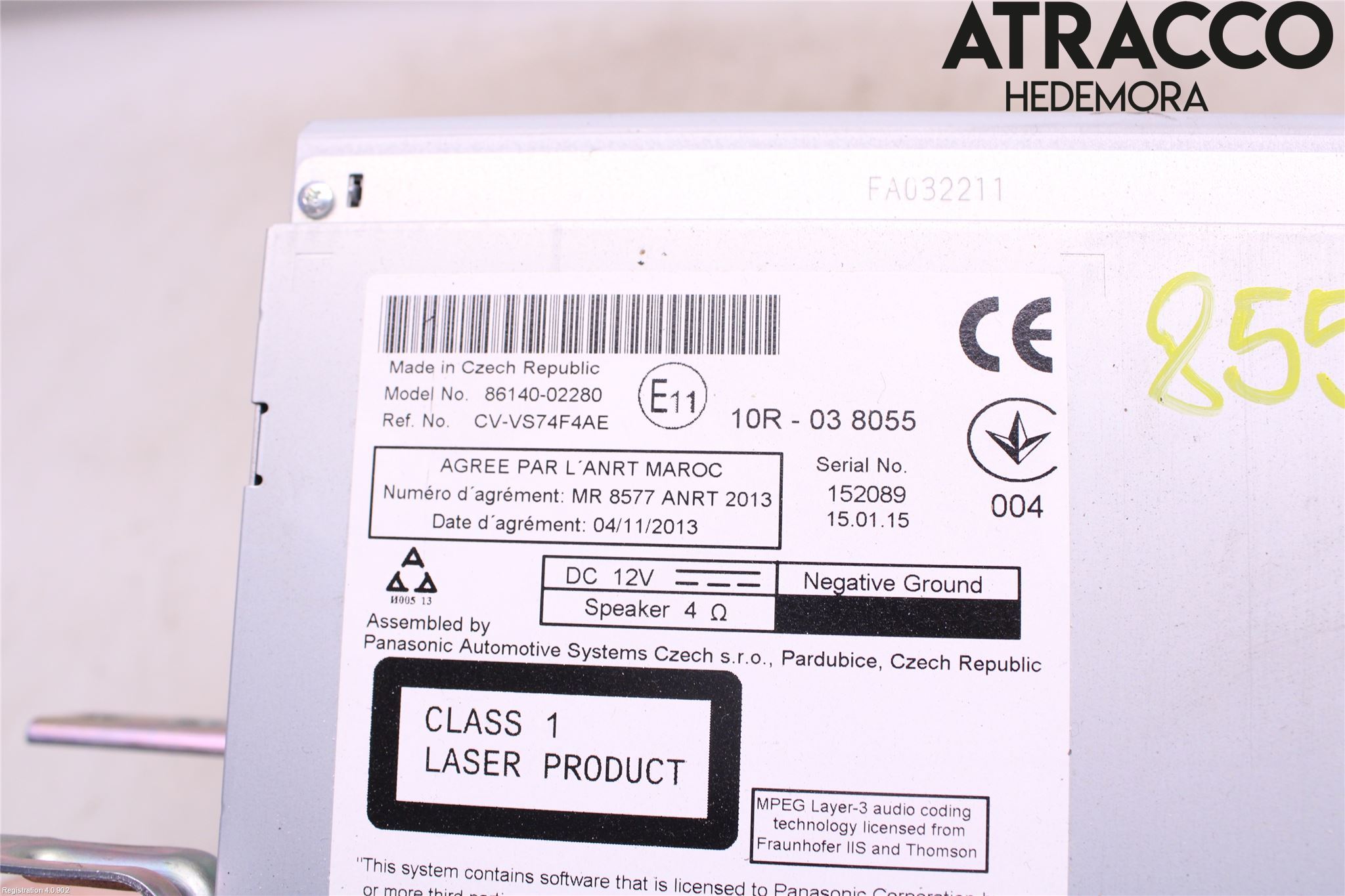 Toyota AURIS 13-19 Cd Radio - Multimediapanel