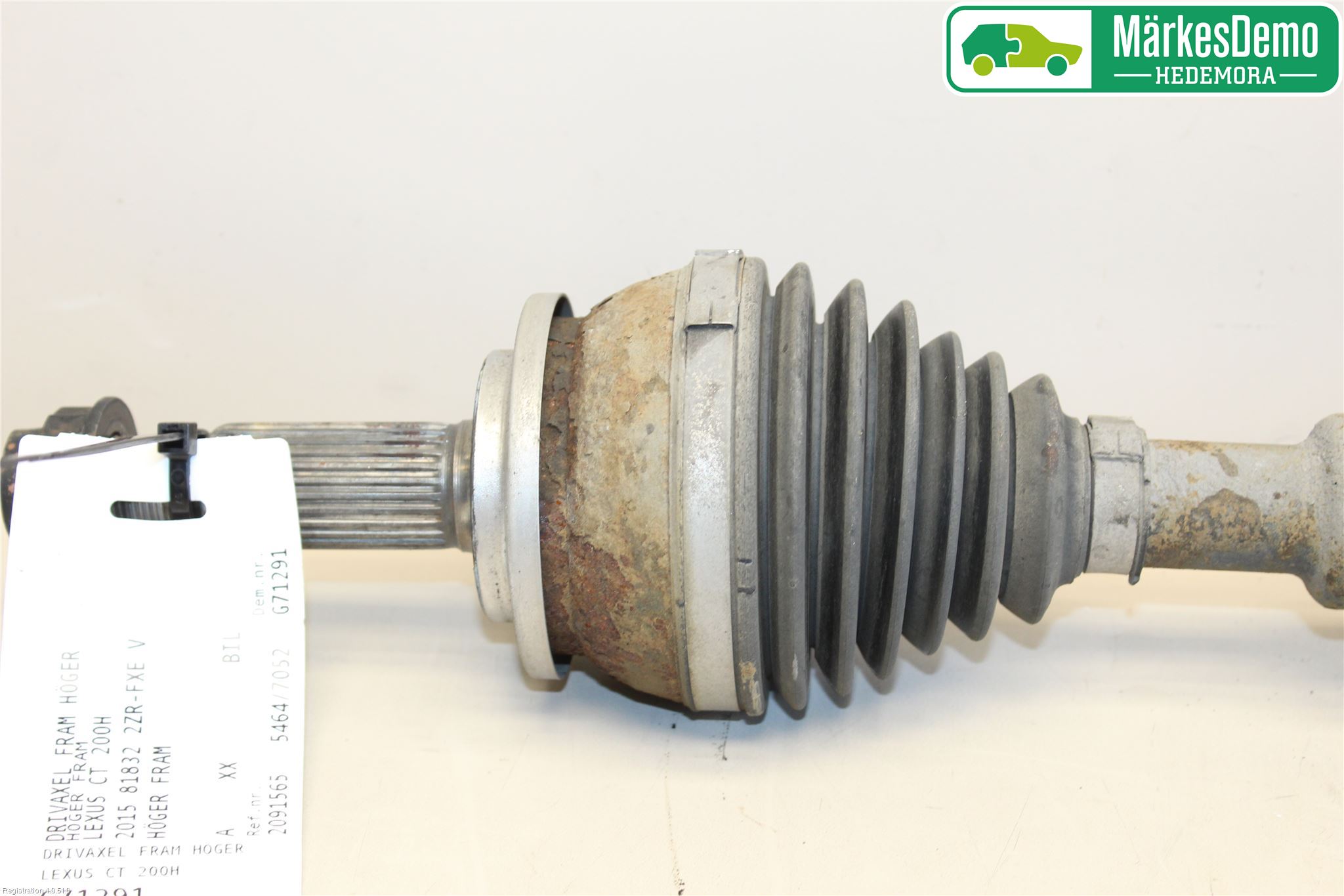 Lexus CT 200h Drivaxel Fram Höger