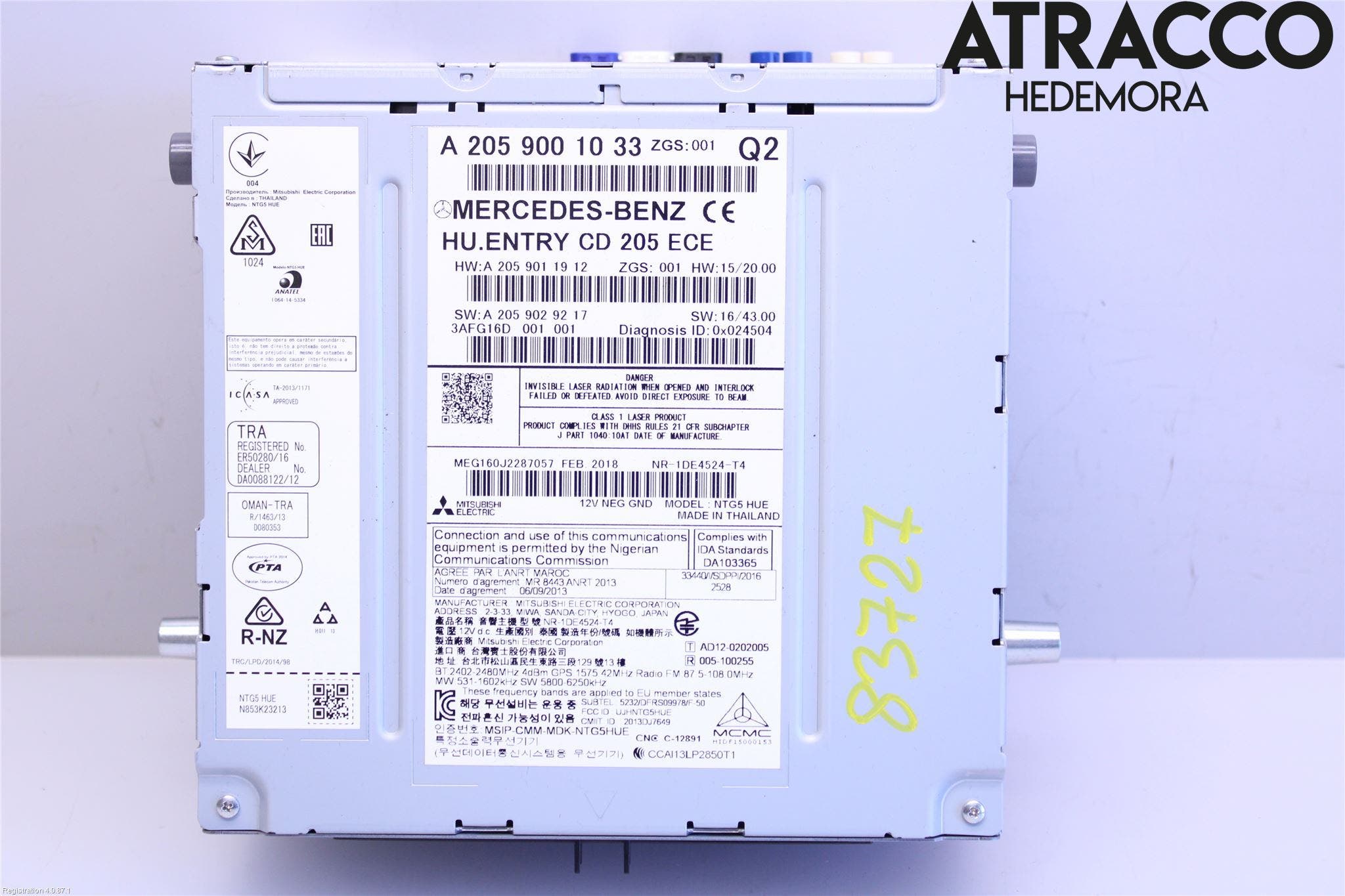 Mercedes-Benz MB X-KLASS (BR 470) 18-20 Cd Radio - Multimediapanel