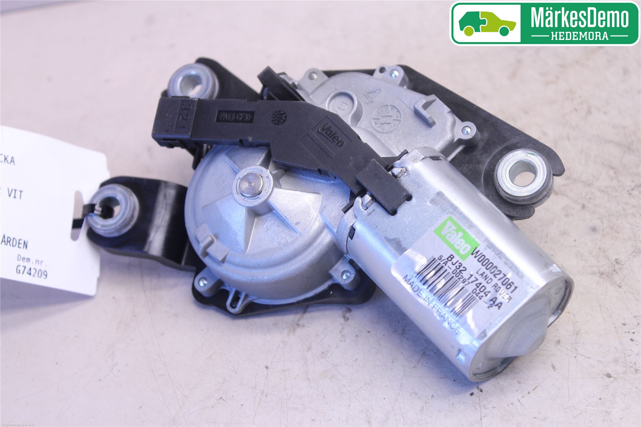 Landrover LAND ROVER RANGE ROVER EVOQUE (L538) 11-18 Torkarmotor Baklucka