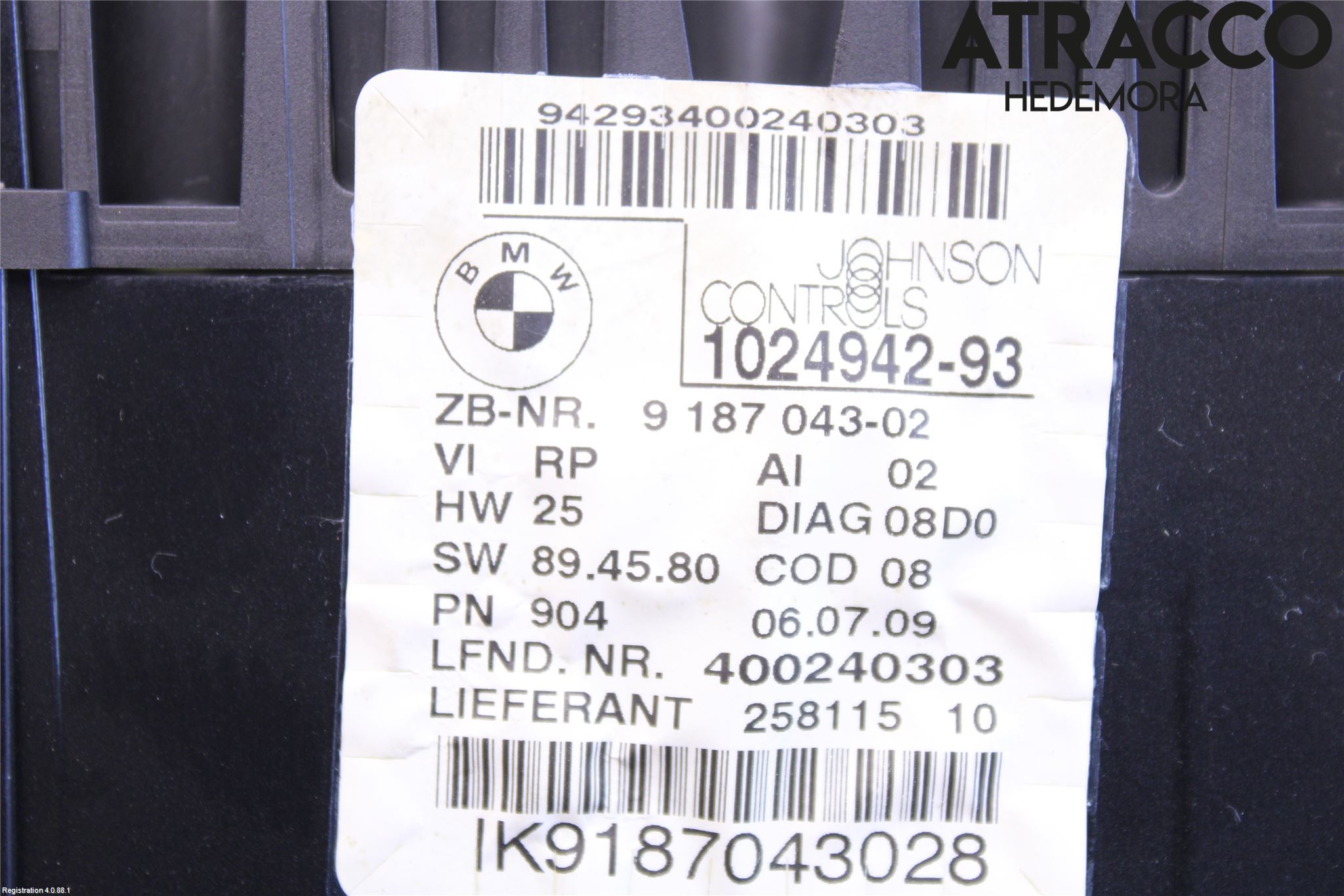 BMW 1 E82/88 Coupé/Cab 06-13 Instrument Komb