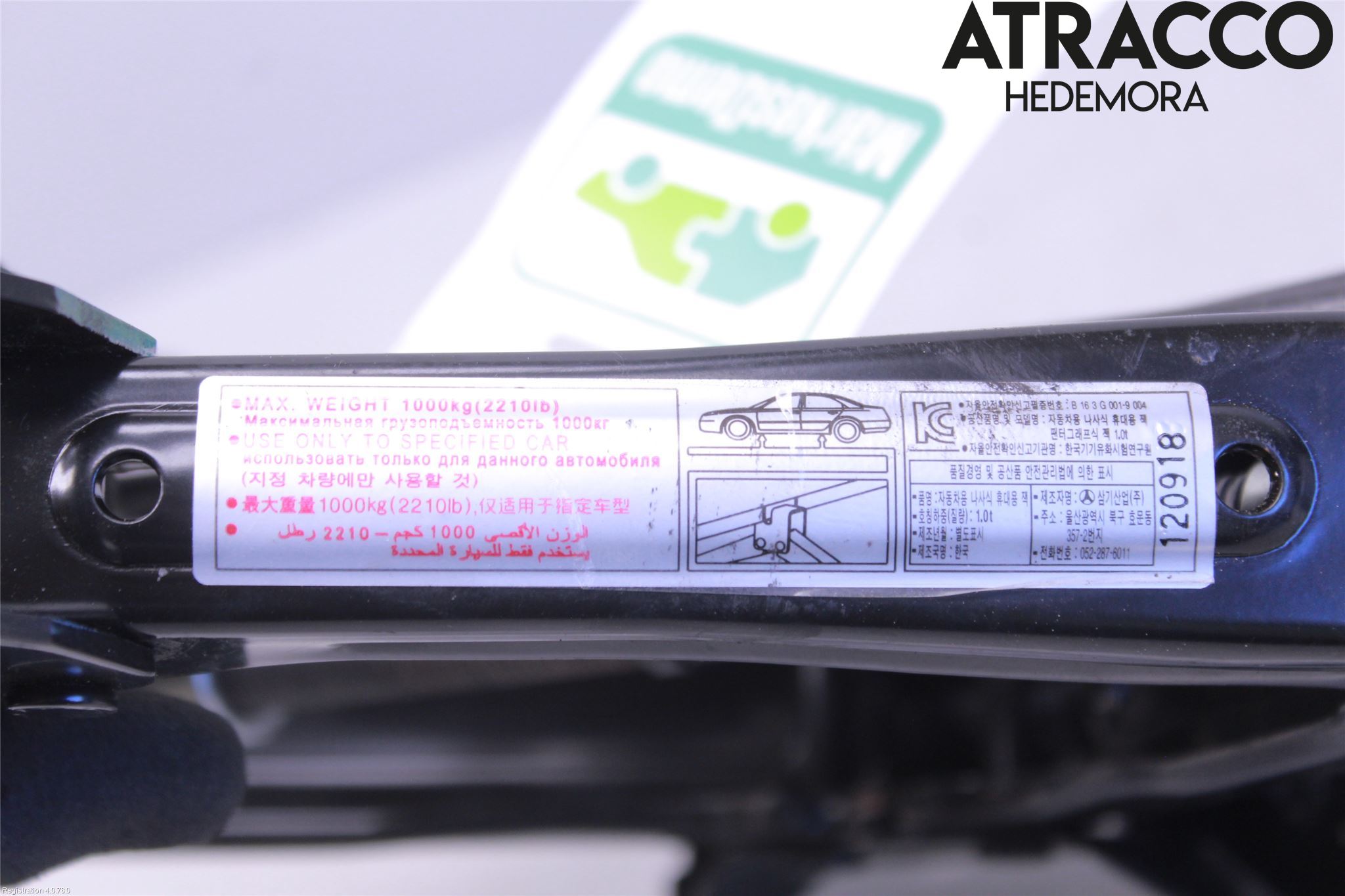 Hyundai i40 08-15 Domkraft