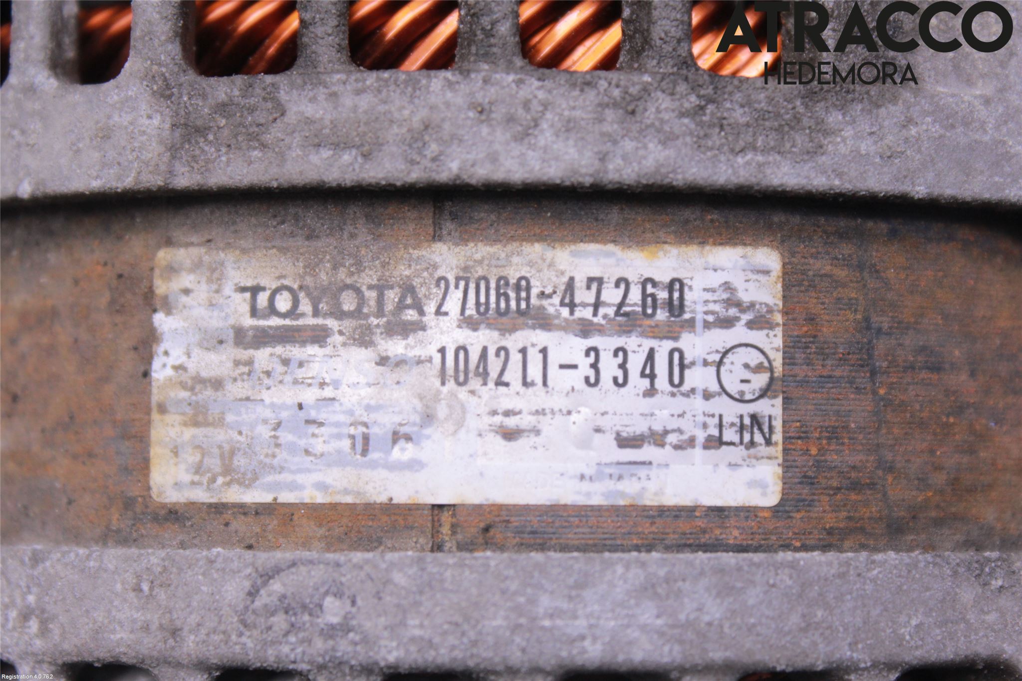 Toyota VERSO-S 11-16 Generator