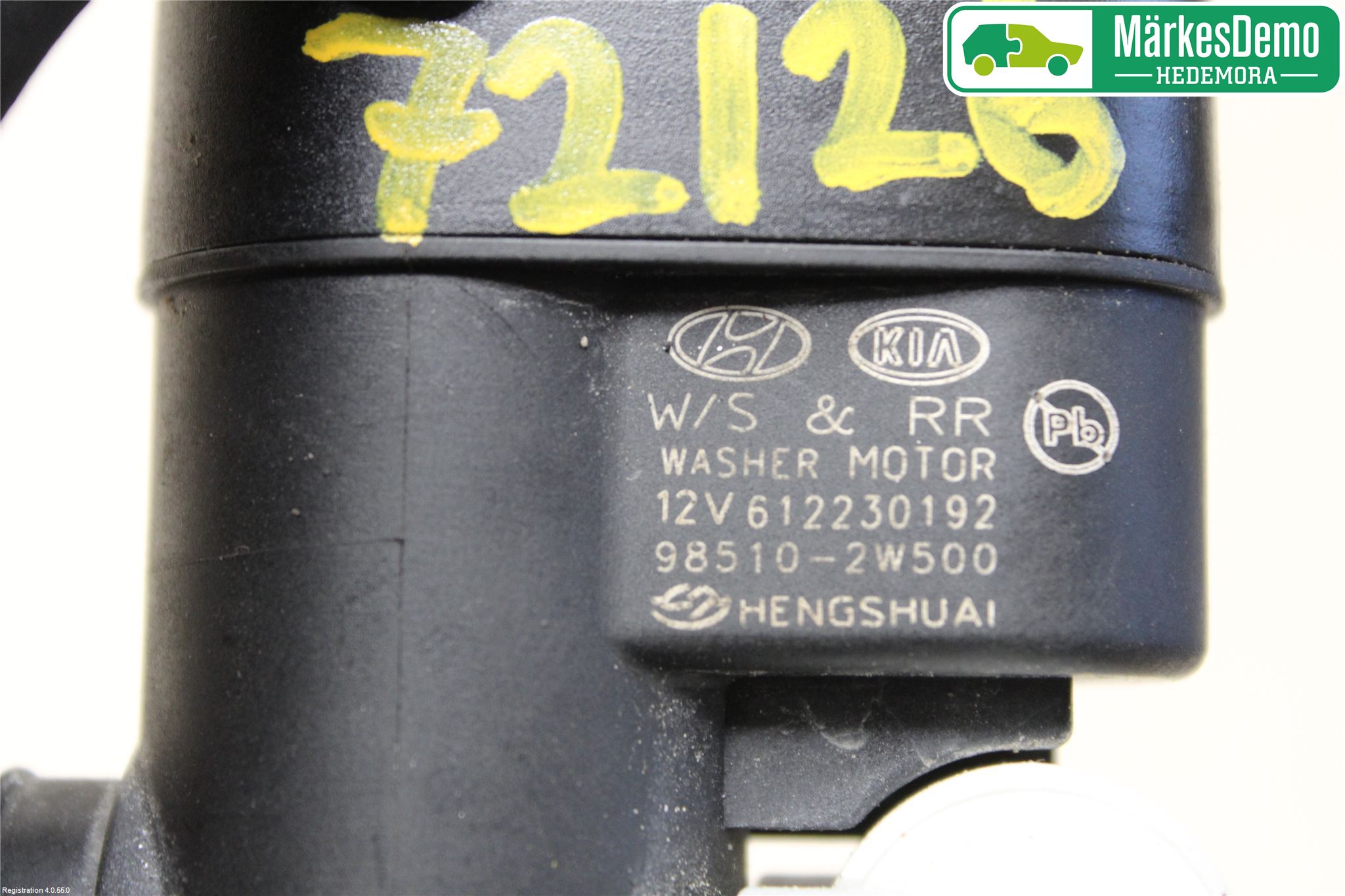 Hyundai i10 BA 17-20 Spolarpump Vindruta