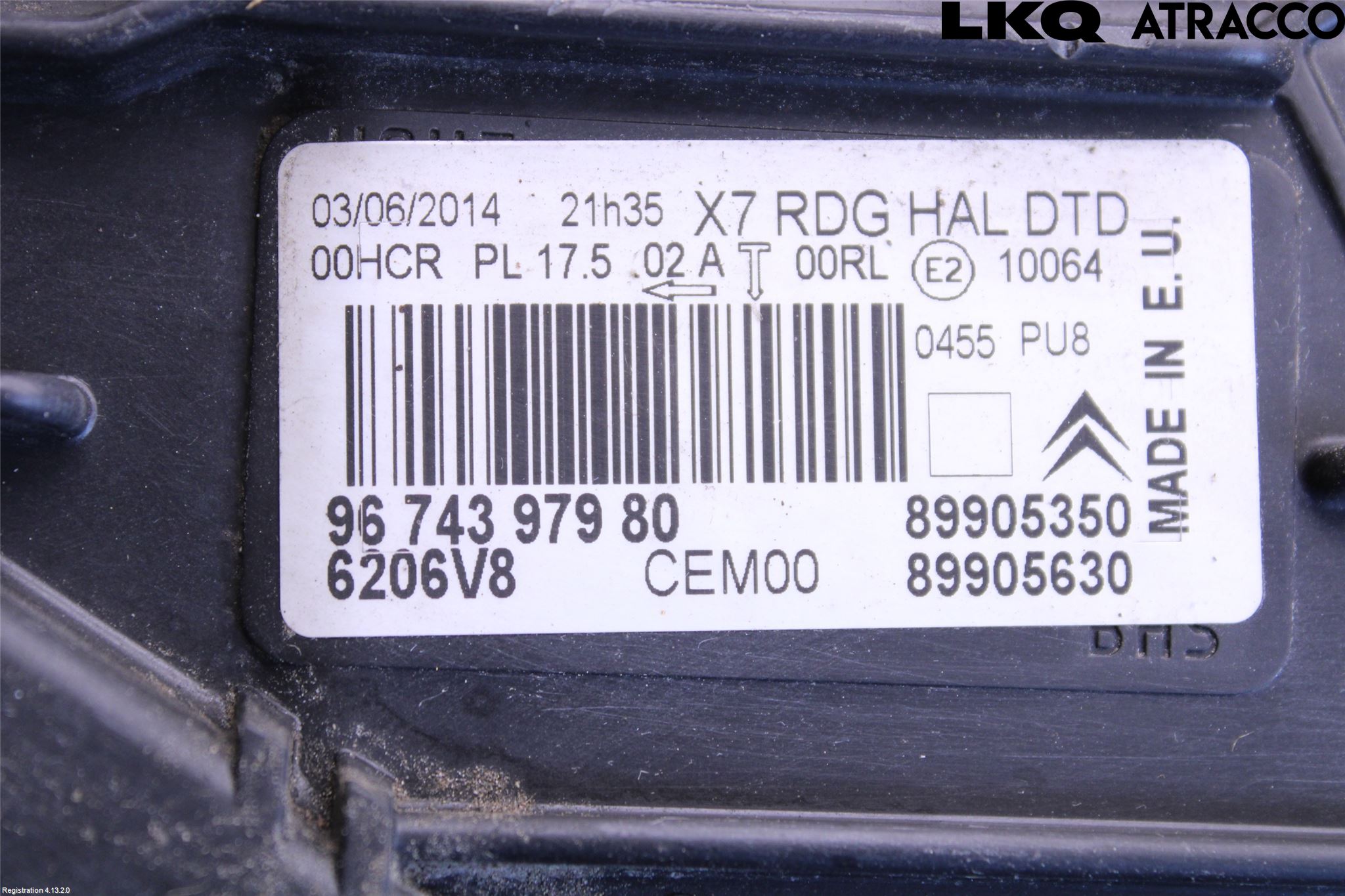 Citroen C5 08-17 Strålkastare Höger