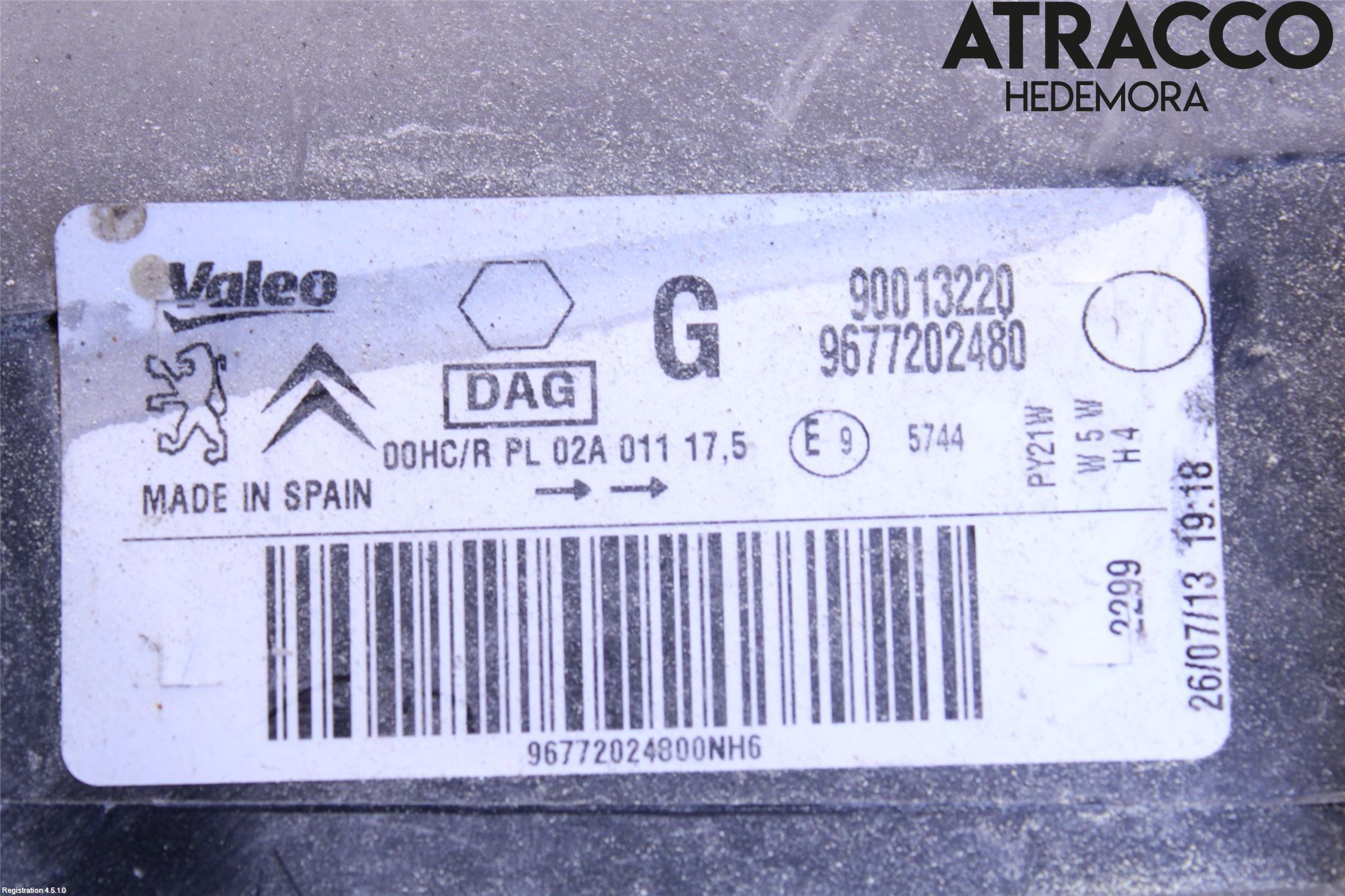 Peugeot PARTNER 08-15 Strålkastare Vänster