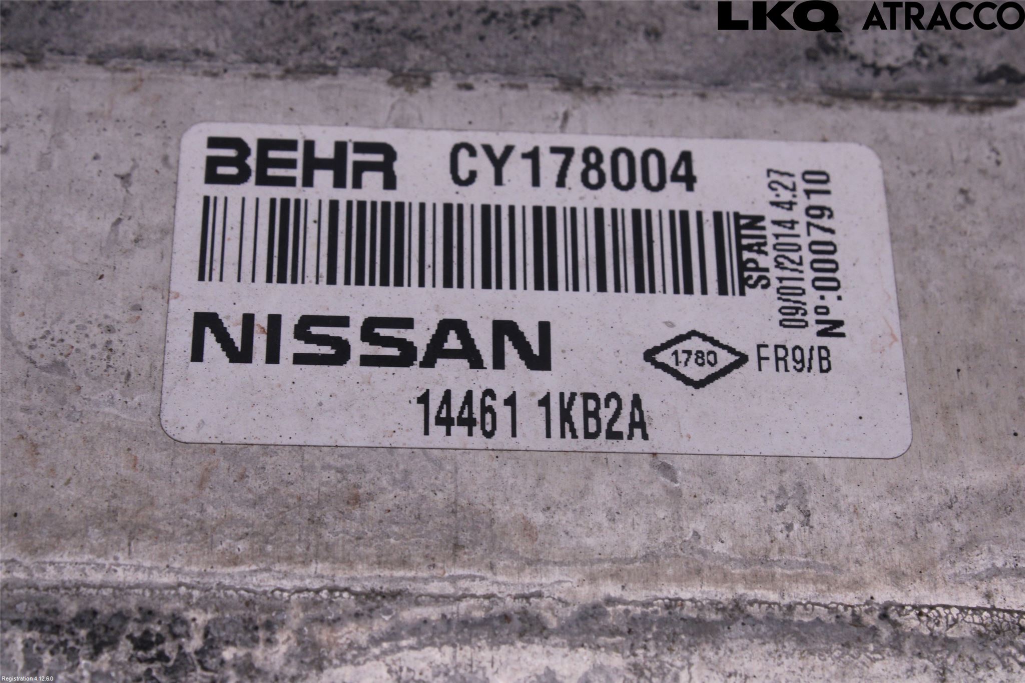 Nissan NV200/NV200 COMBI Laddluft-Intercooler Kyl