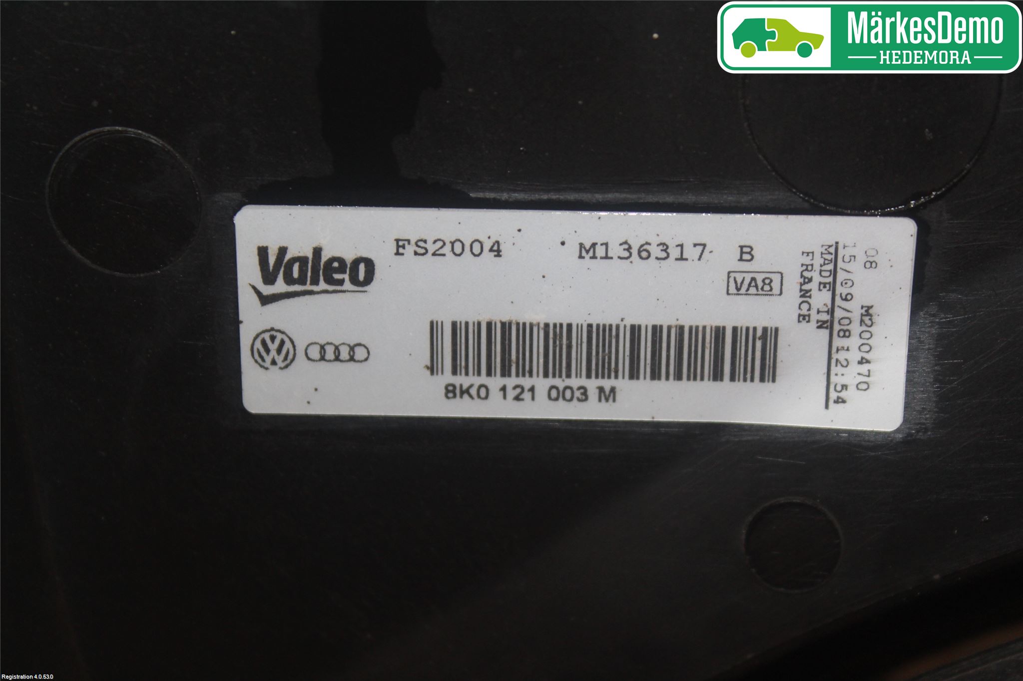 Audi A4/S4 08-11 Kylfläkt El