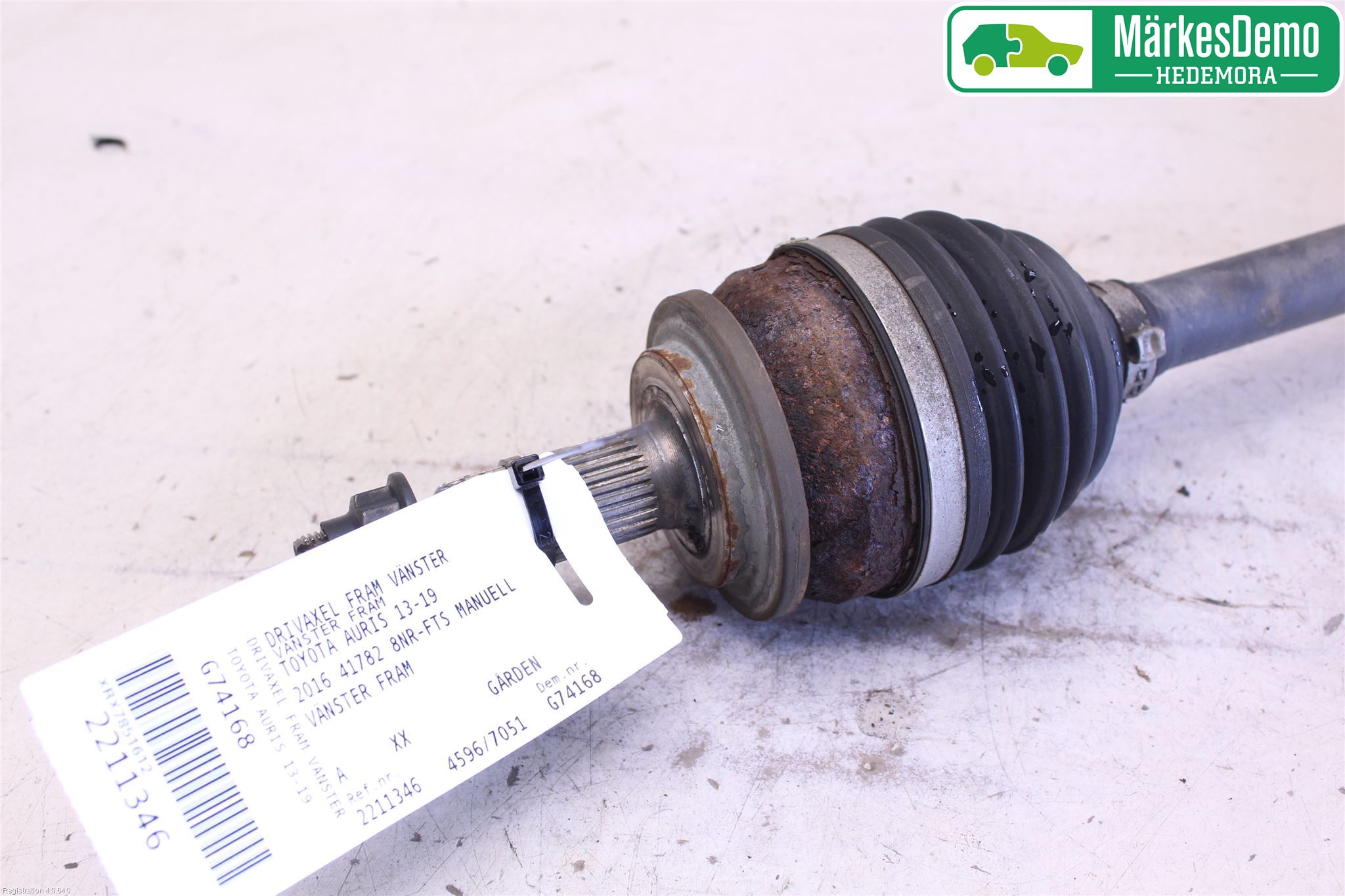 Toyota AURIS 13-19 Drivaxel Fram Vänster