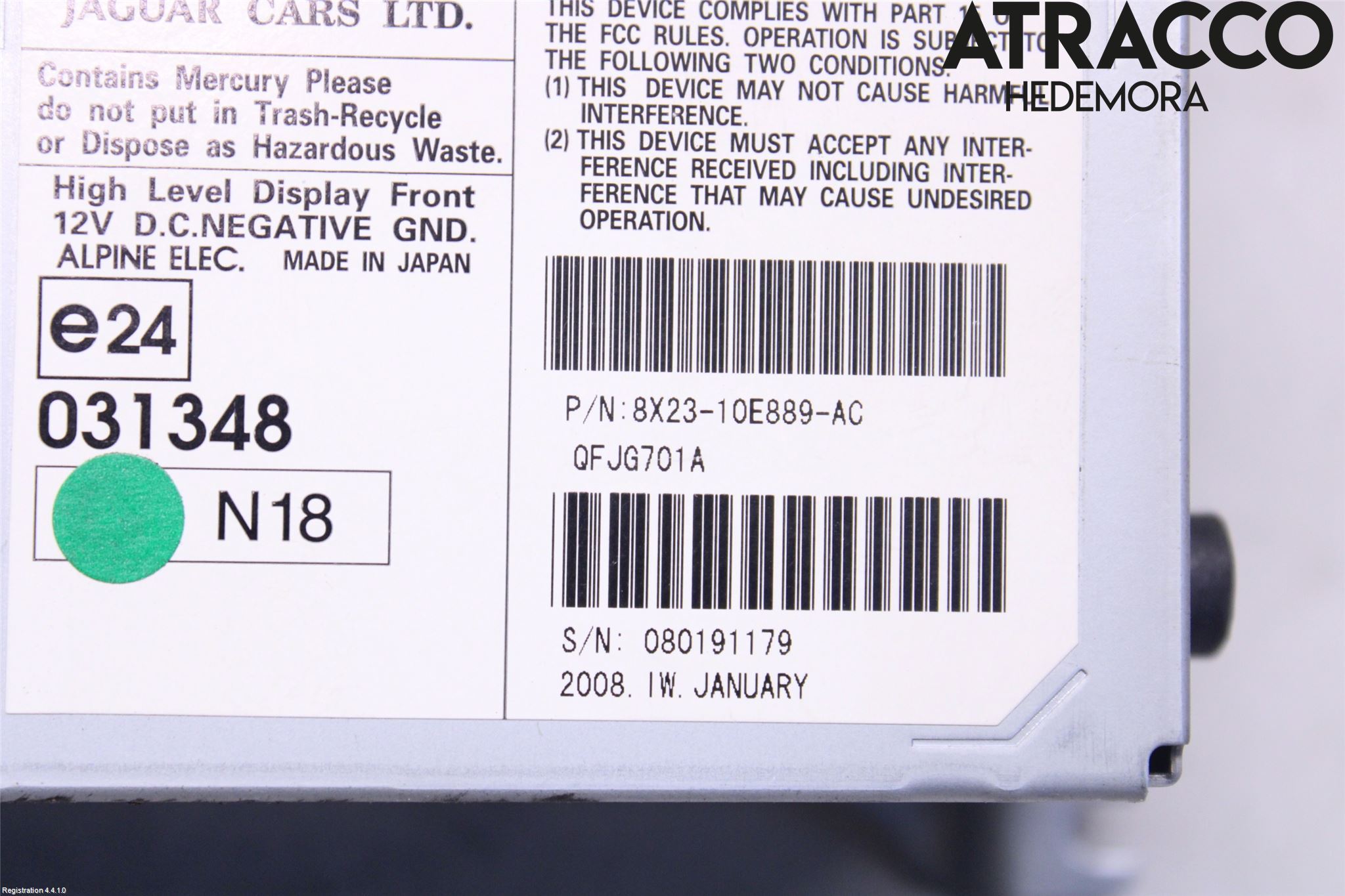 Jaguar XF 08-15 Multifunktionsdisplay