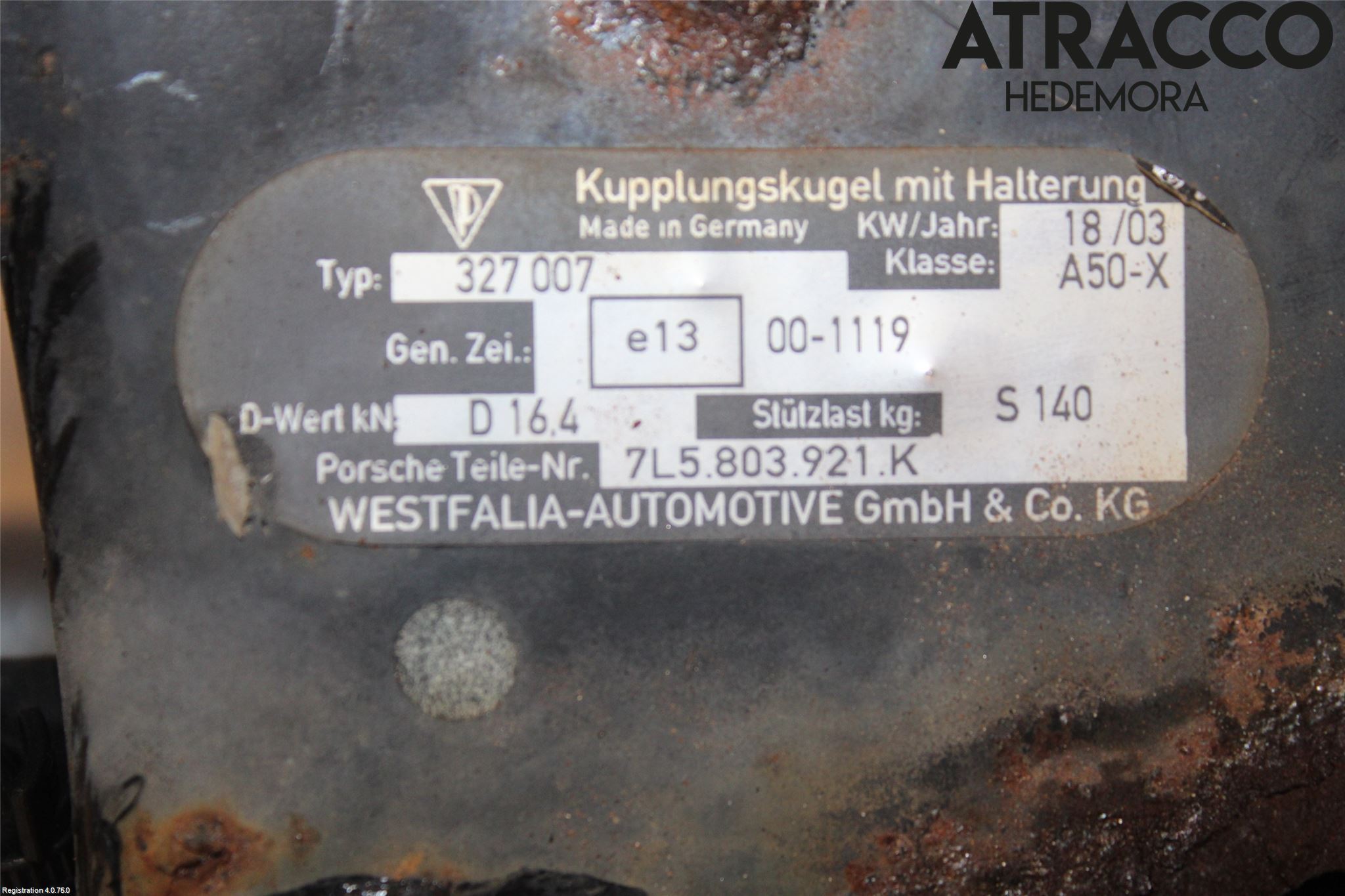 Porsche CAYENNE 03- Dragkrok