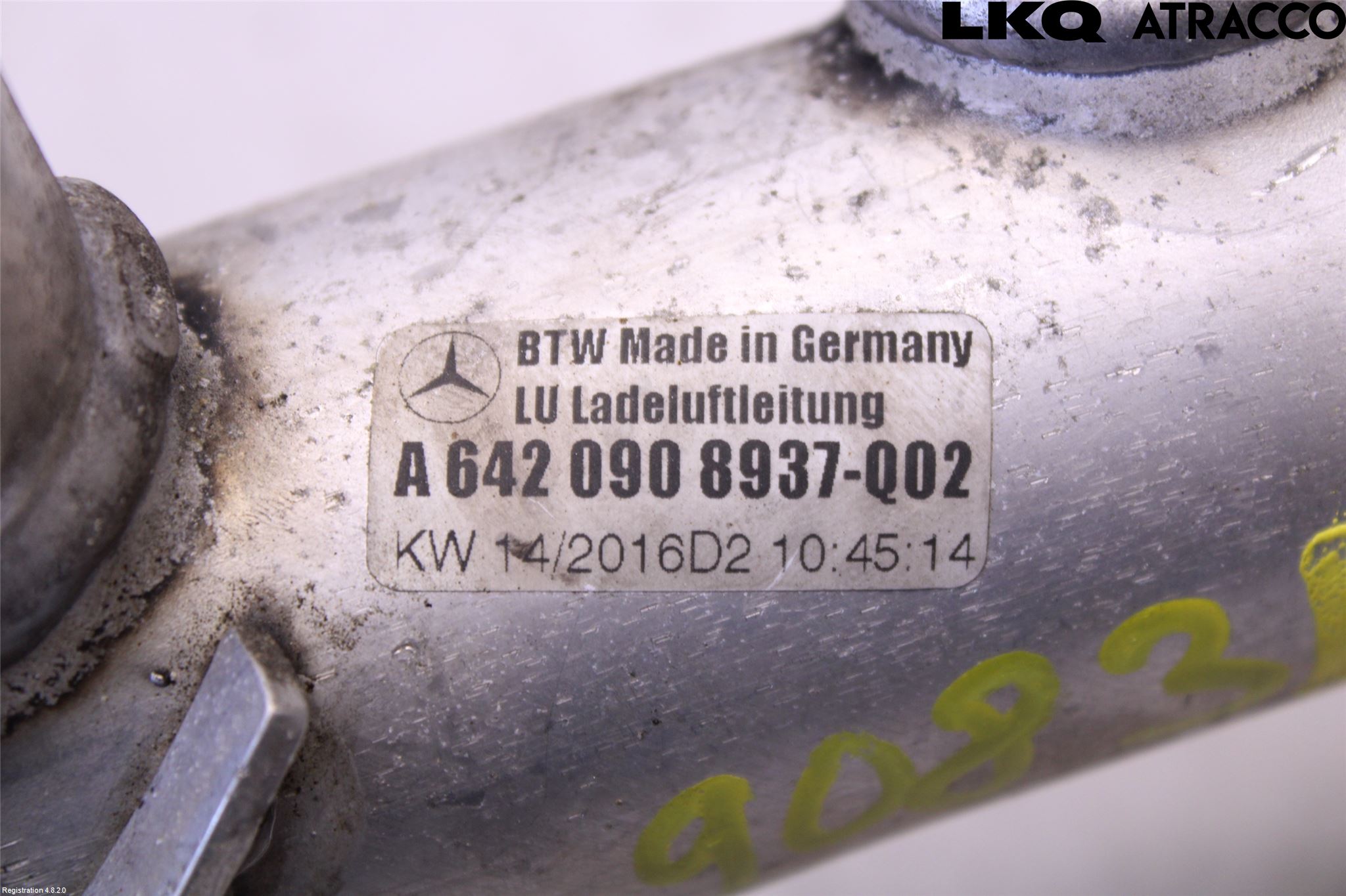 Mercedes-Benz MB GL/GLS-KLASS (X166) 12-19 Laddluft-Intercoolerrör