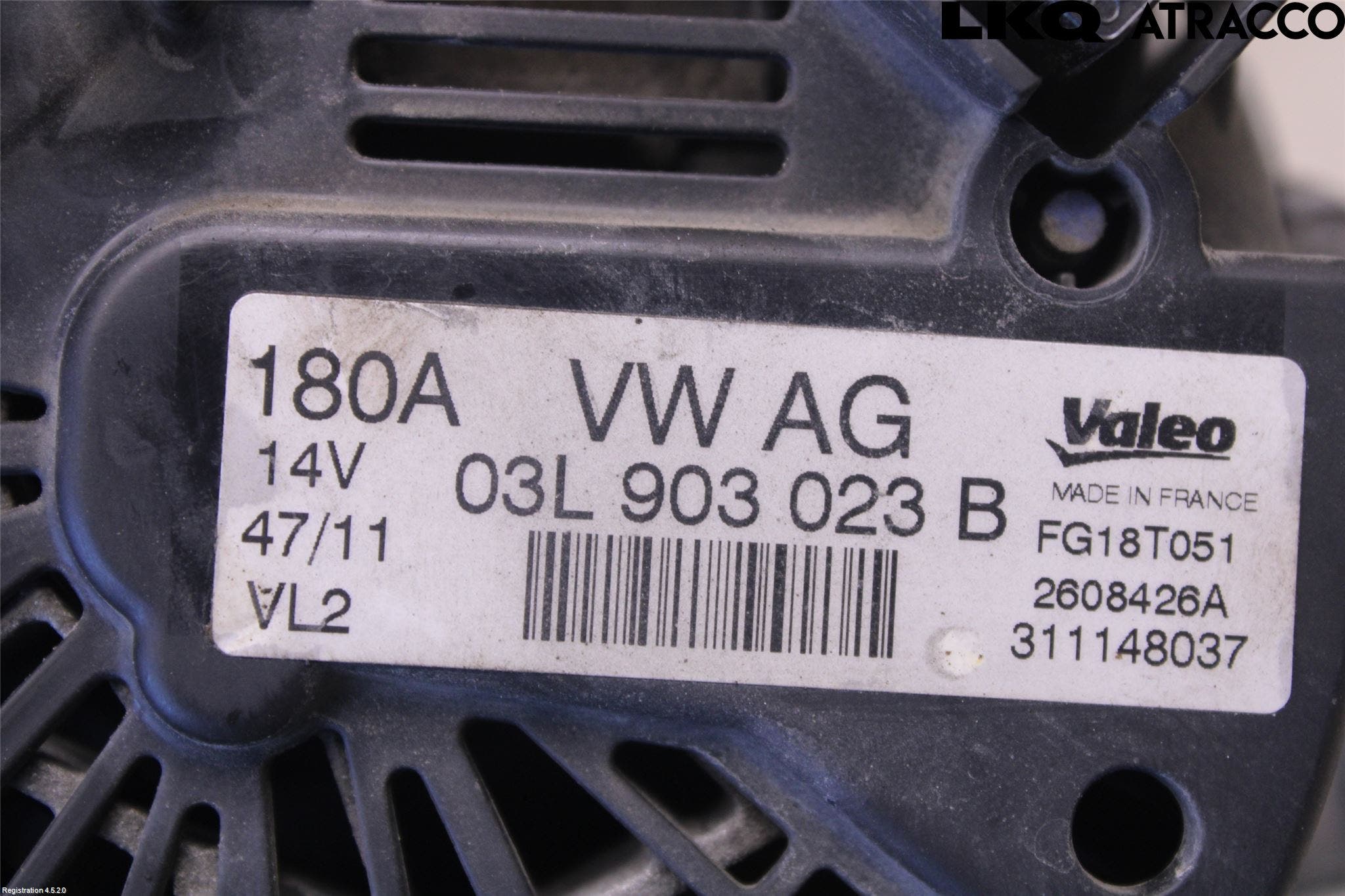 Volkswagen VW PASSAT 11-14 Generator