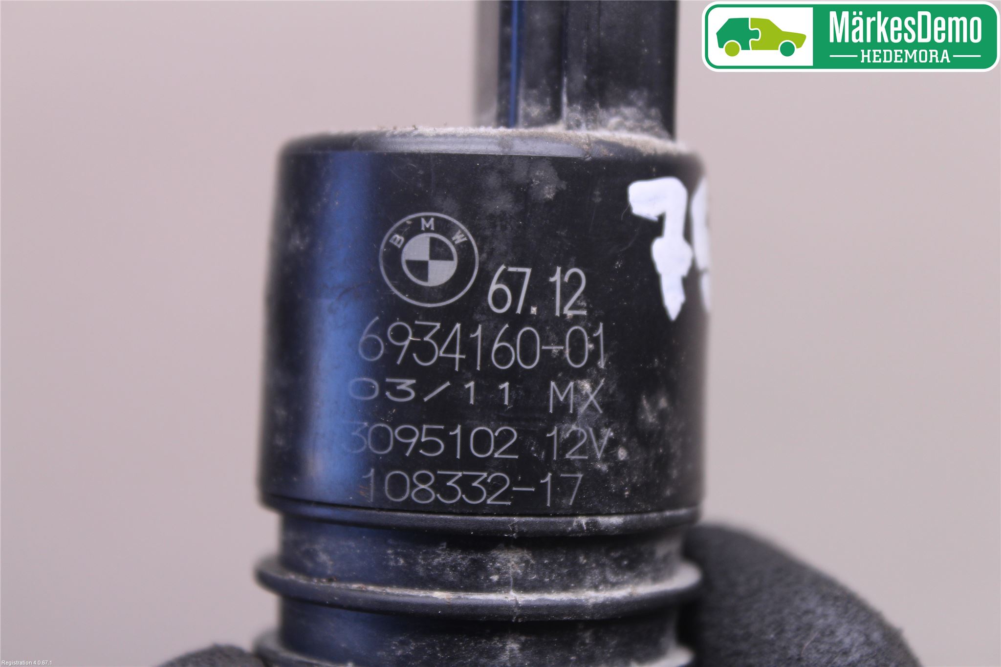 BMW X3 F25 10-17 Spolarpump Baklucka