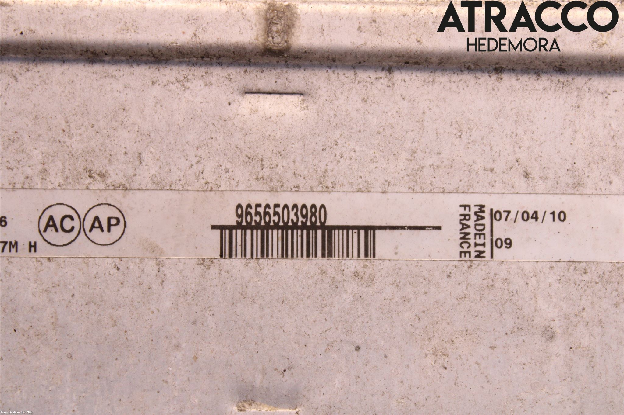 Peugeot 5008 10-16 Laddluft-Intercooler Kyl