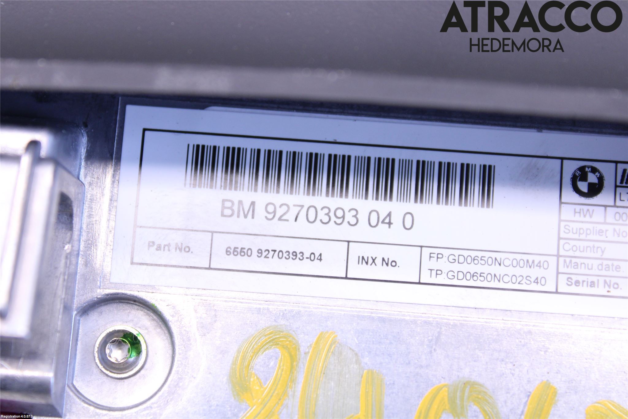 BMW 3 F30/F31/F80 12-19 Multifunktionsdisplay