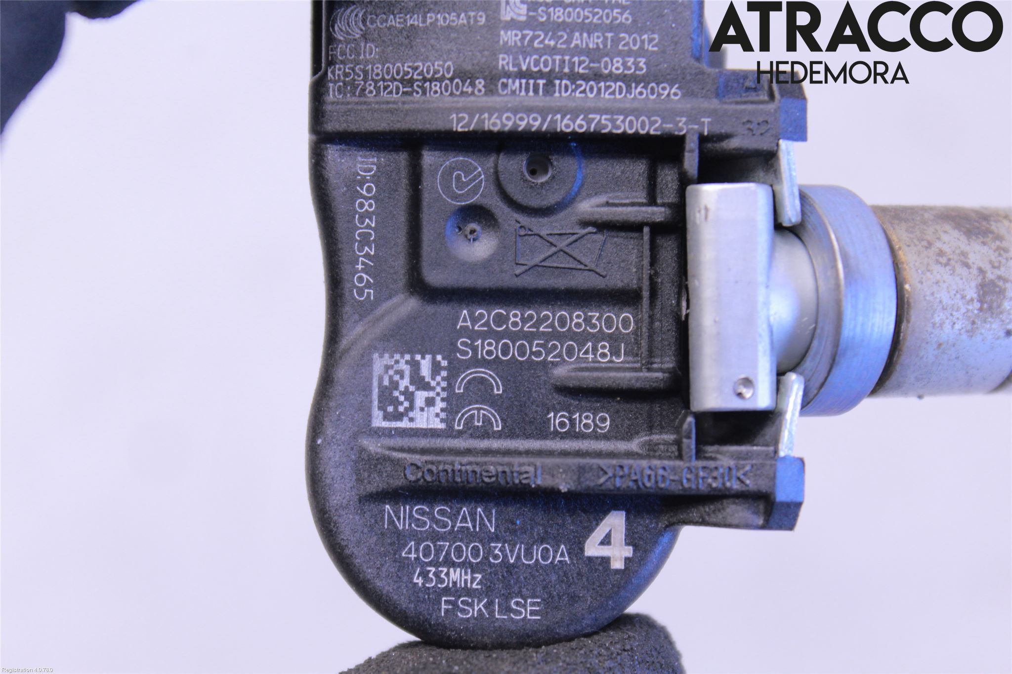 Nissan QASHQAI 14-17 Givare Däcktryck