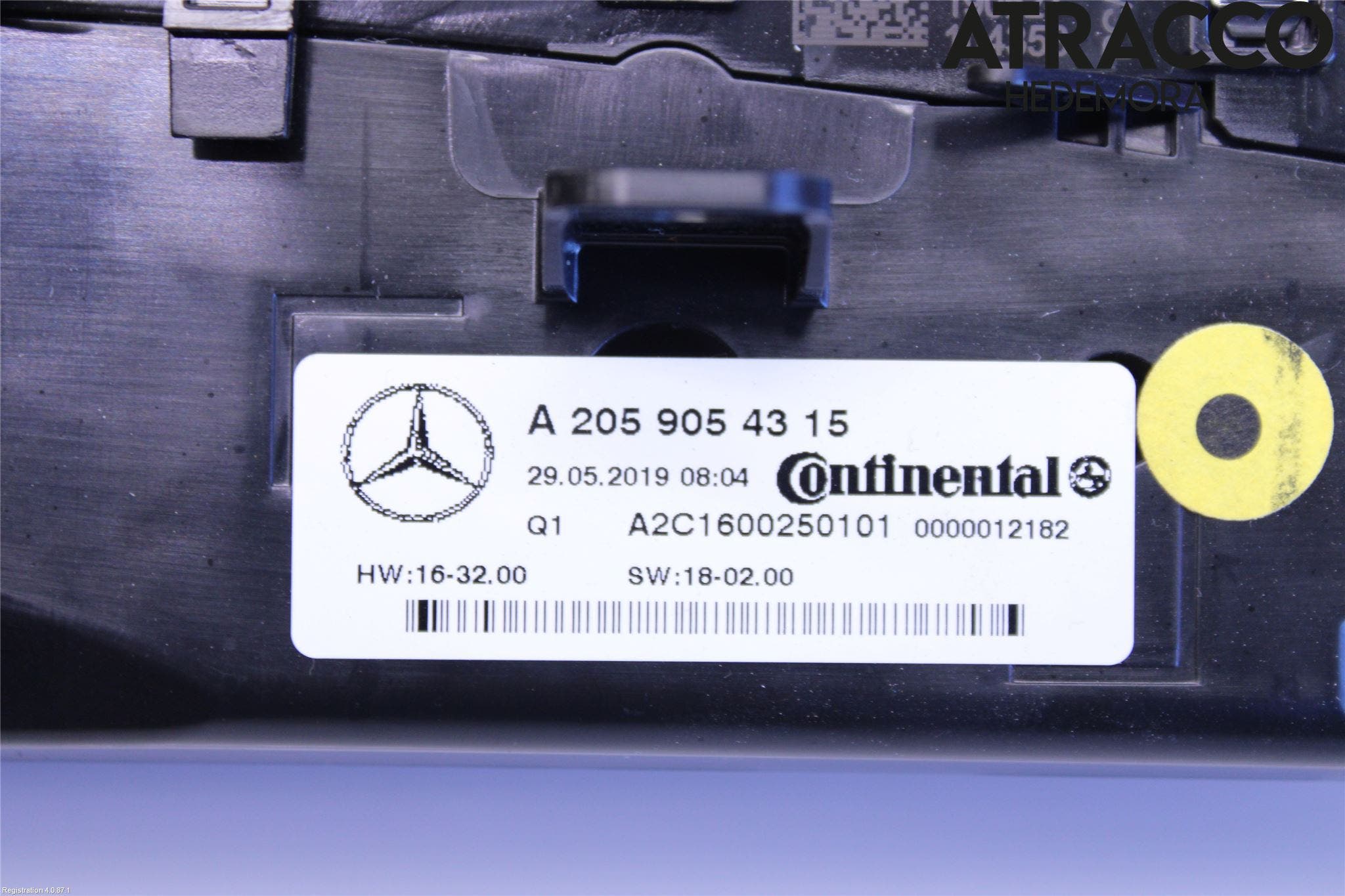 Mercedes-Benz MB C-KLASS (W205) 14-21 Ac Styrenhet Ac Manöveren