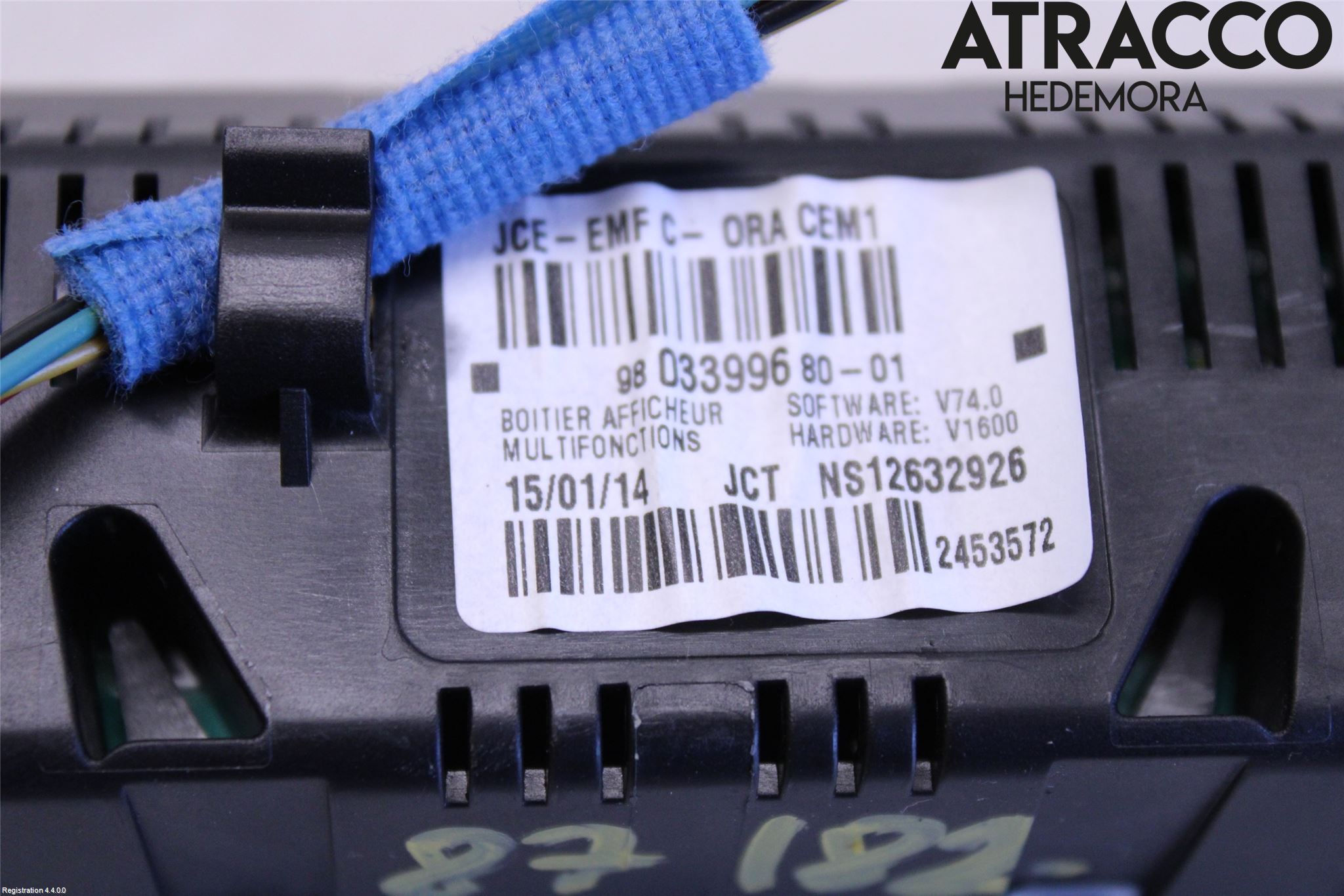 Citroen C3 PICASSO Kontrolldisplay