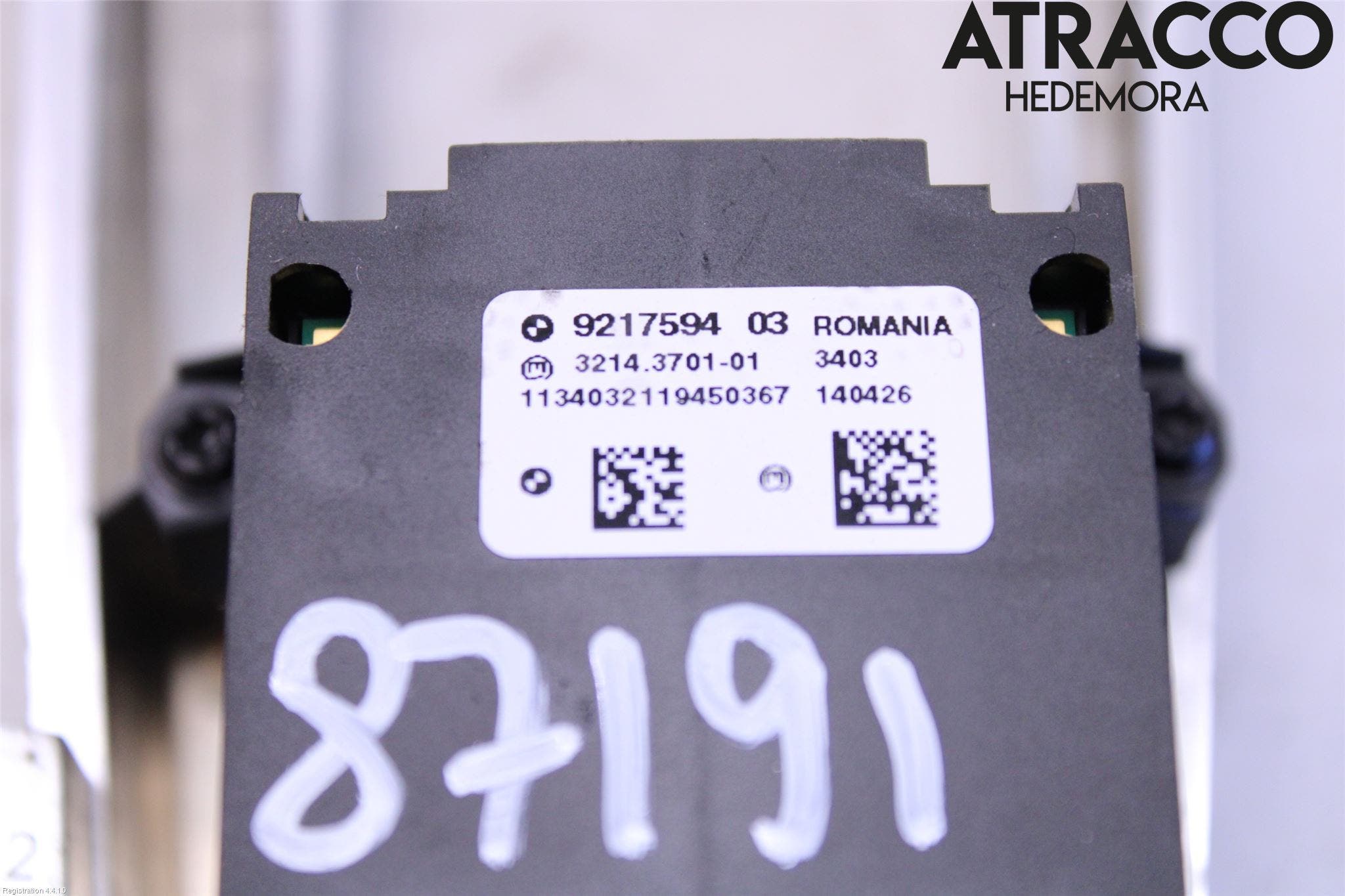 BMW 5 F10/F11/F18 09-17 Strömställare Parkeringsbroms