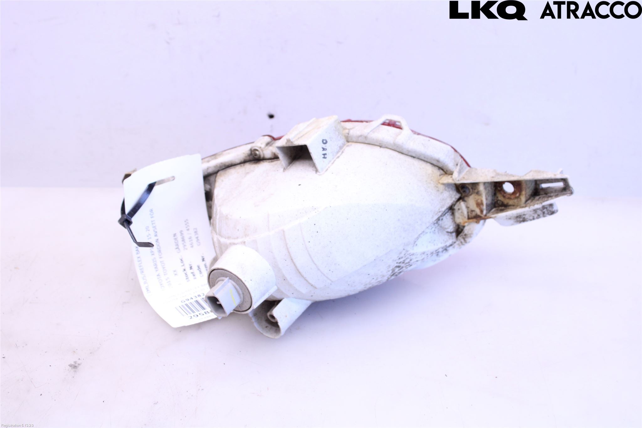 Toyota YARIS XP130 15-20 Dimljus/Reflex Bak