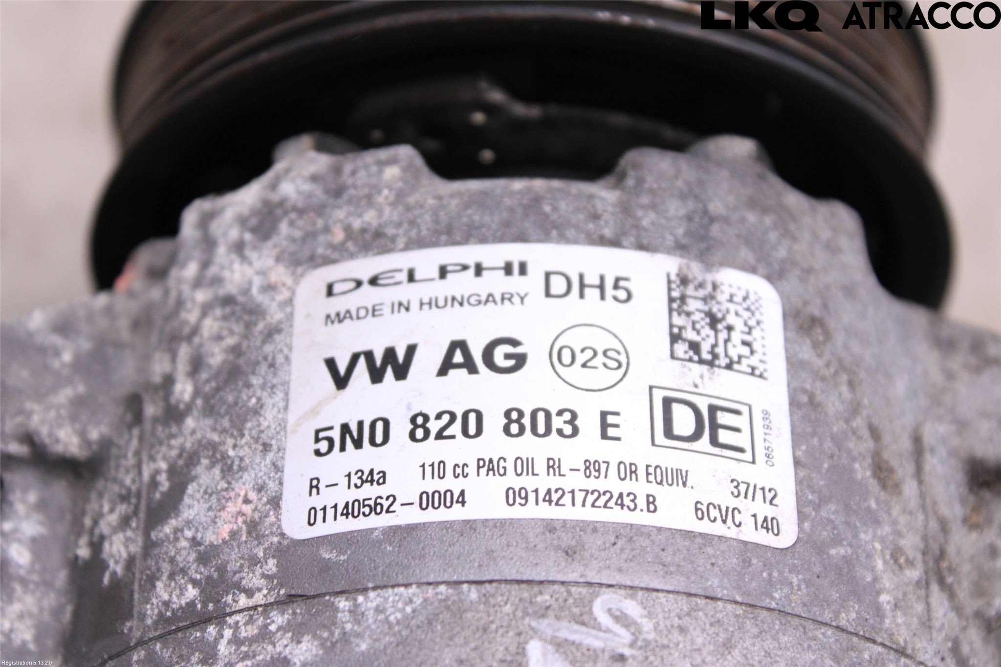 Volkswagen VW GOLF VI 09-13 Ac Kompressor