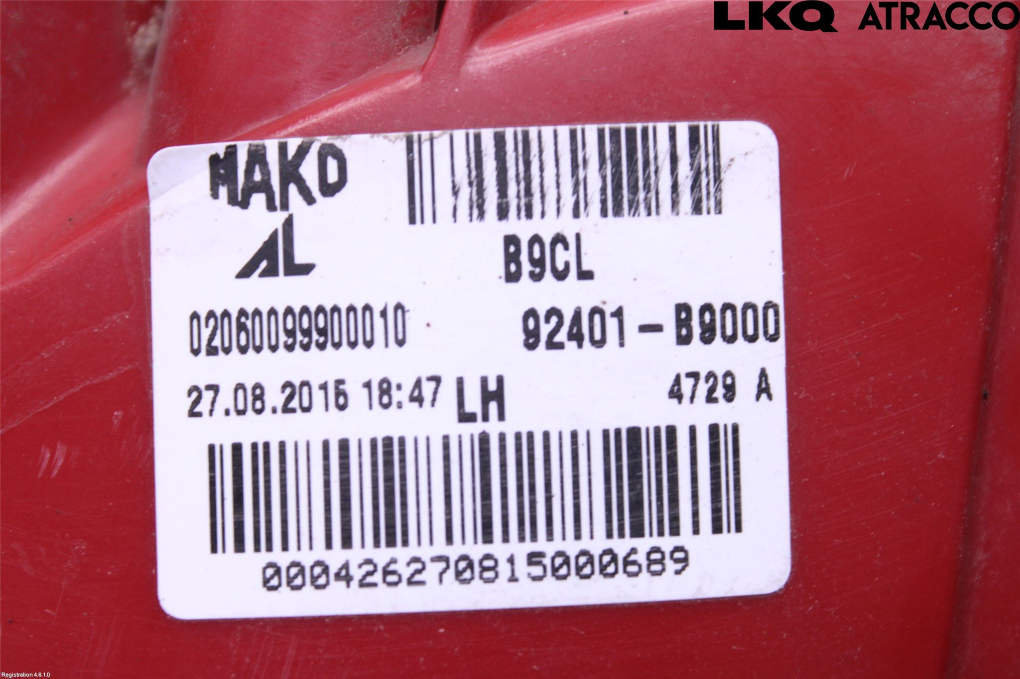 Hyundai i10 BA 14-16 Bakljus Vänster