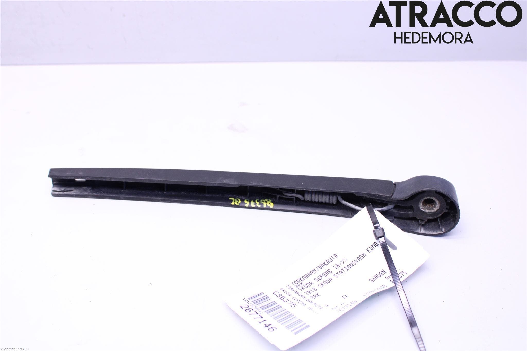 Skoda SUPERB 16-24 Torkararm-Bakruta