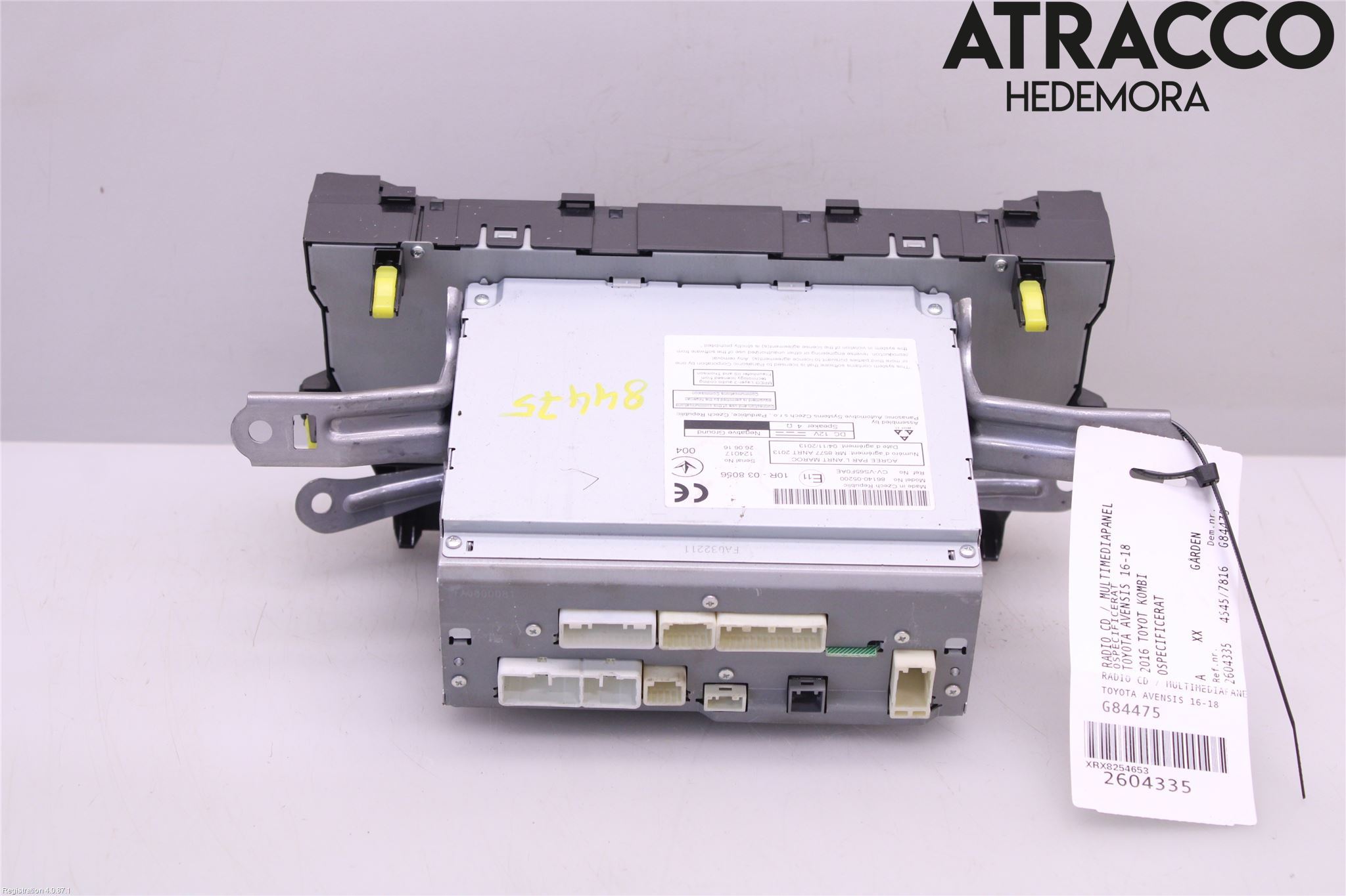 Toyota AVENSIS 16-18 Cd Radio - Multimediapanel