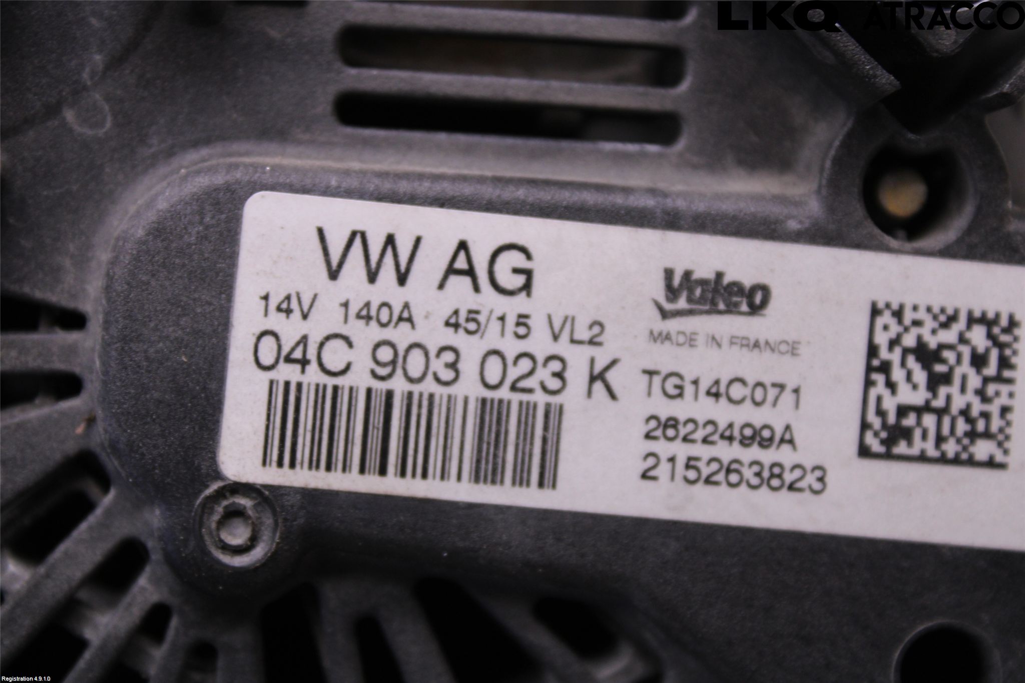 Volkswagen VW GOLF SPORTSVAN 15-20 Generator