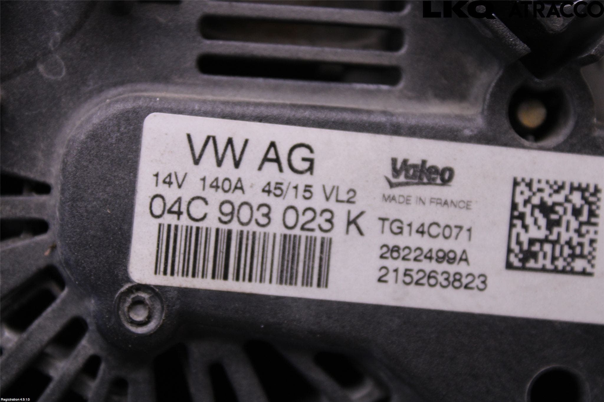 Volkswagen VW GOLF SPORTSVAN 15-20 Generator