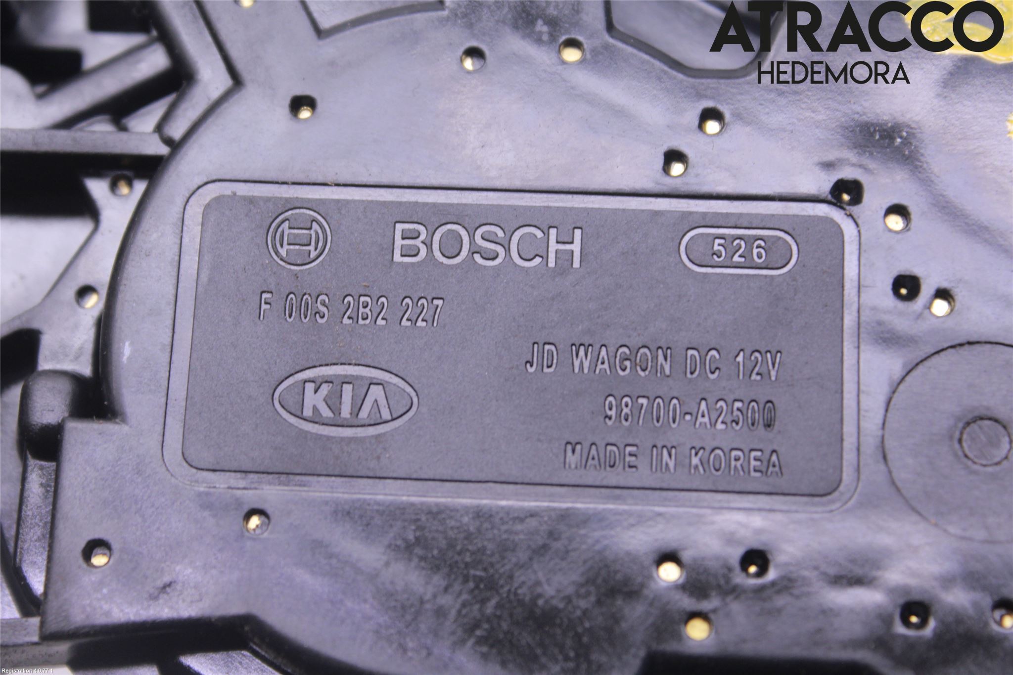 Kia CEED 12-18 Torkarmotor Baklucka