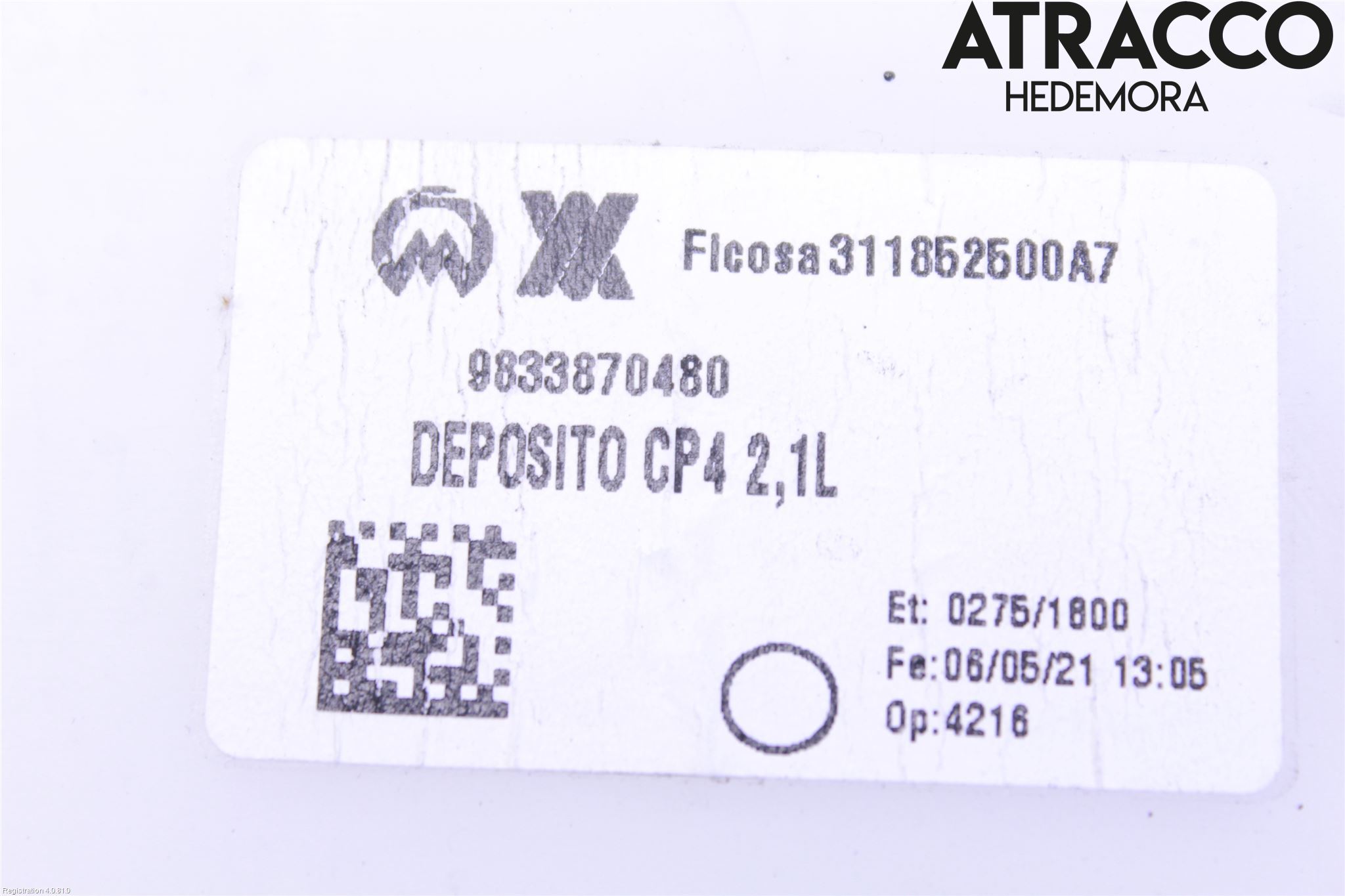 Citroen C4/E-C4 C4X/E-C4X III 21- Spolartank Vindruta-Strål