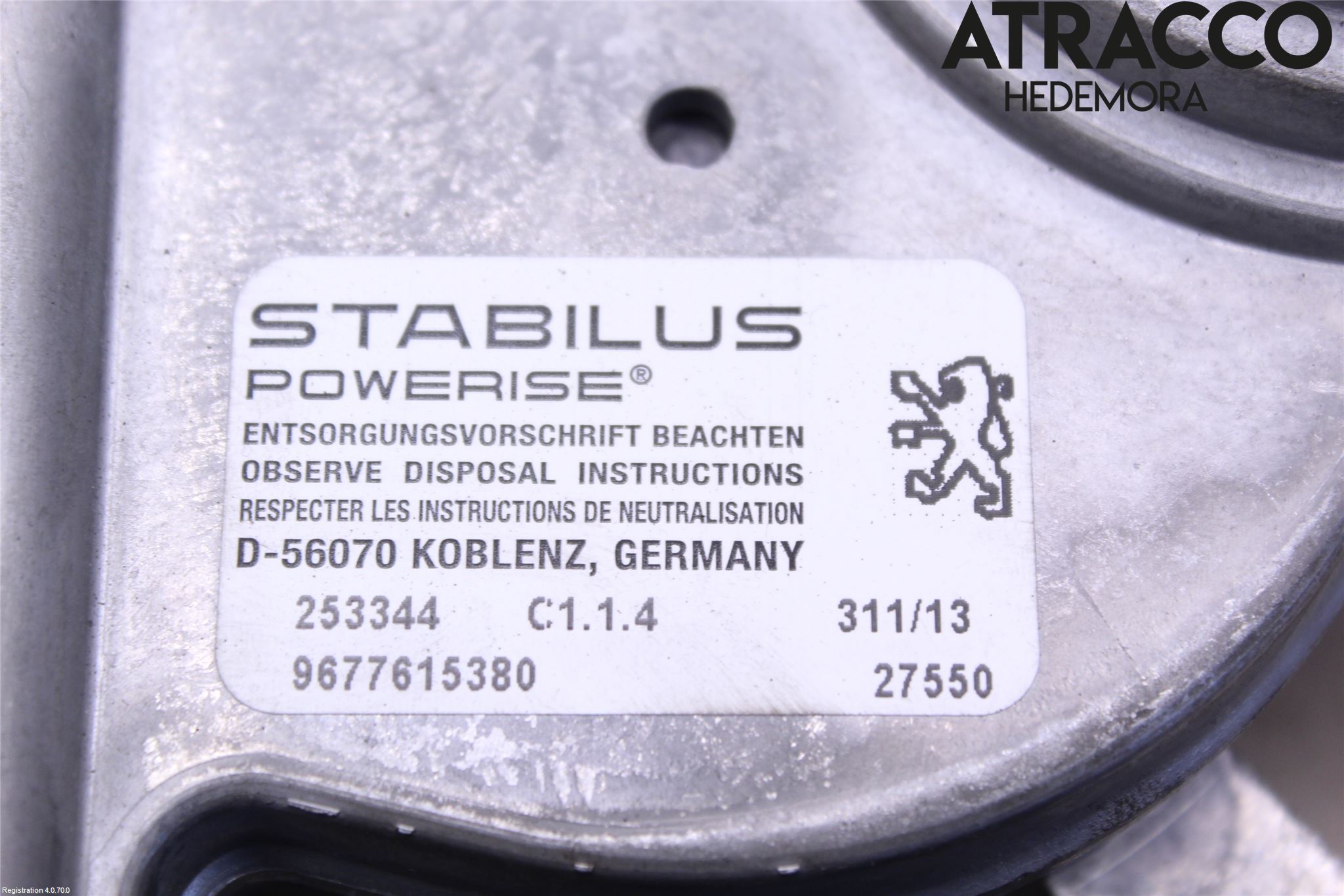 Peugeot 508 11-18 Bakluckeöppnare Automatisk