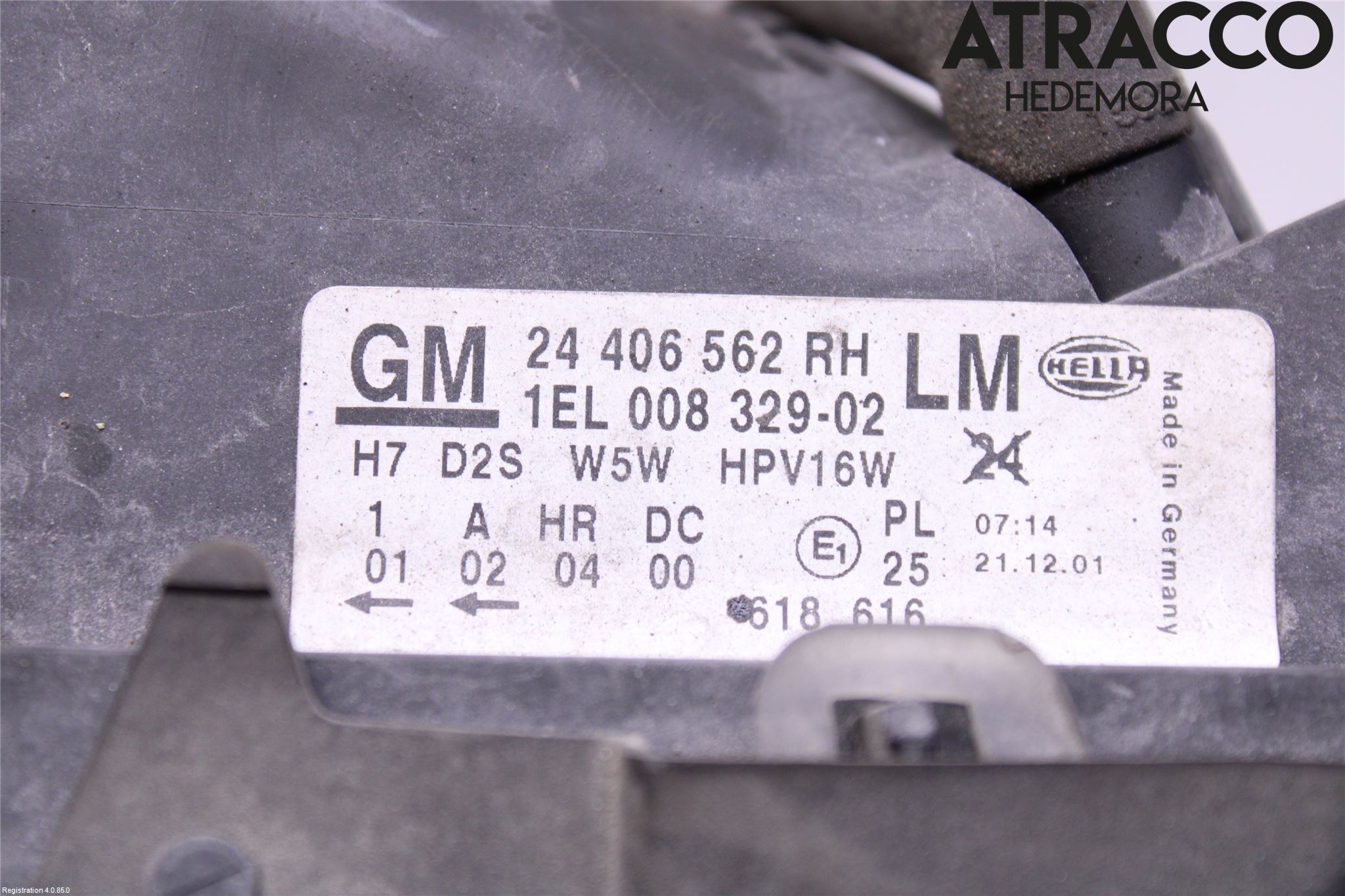 Opel ASTRA G 98-03 Strålkastare Höger